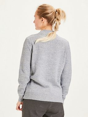 KnowledgeCotton Apparel Wollpullover MYRTHE Lambswool Twisted High Neck