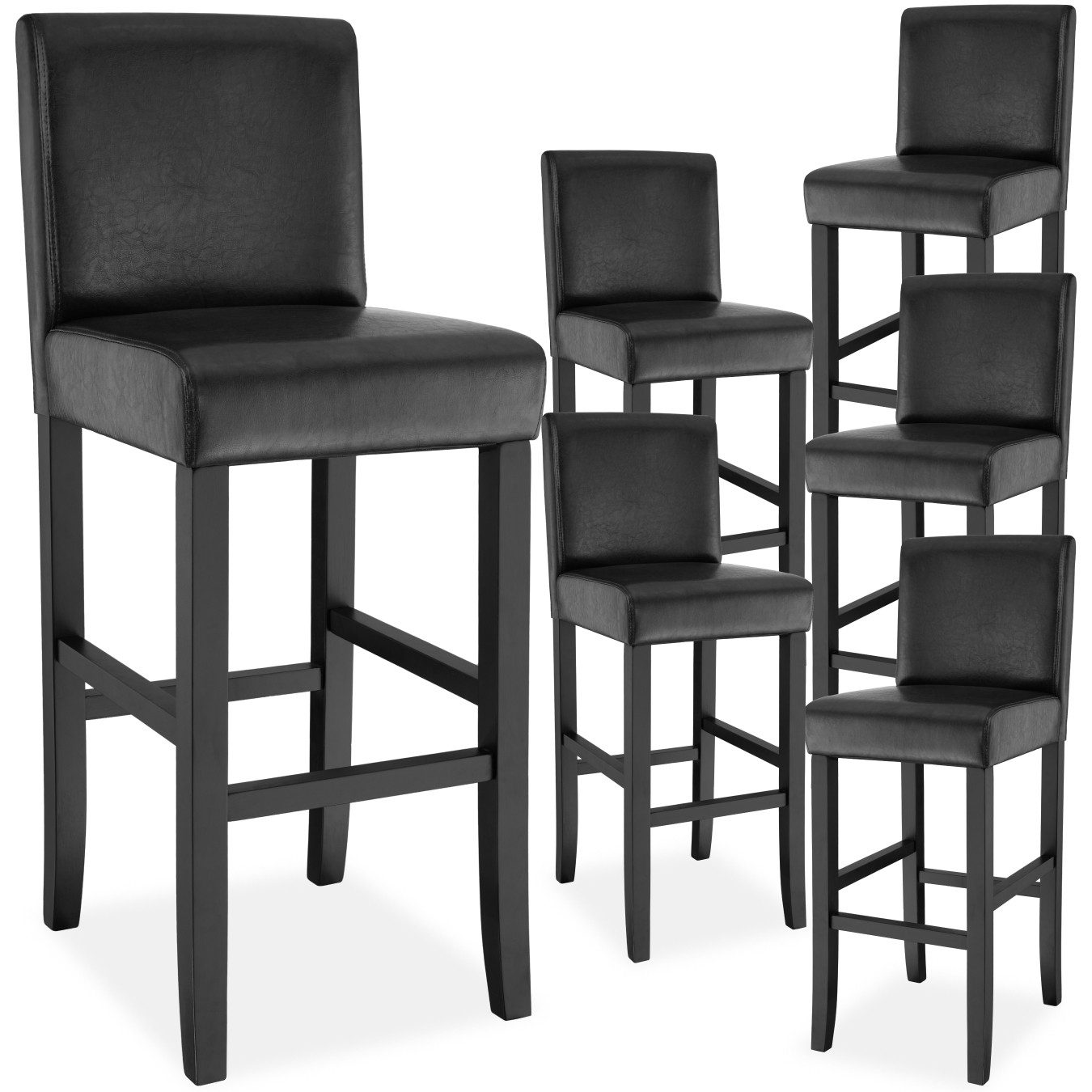 tectake Barhocker Barstuhl aus Kunstleder, gepolstert günstig online kaufen