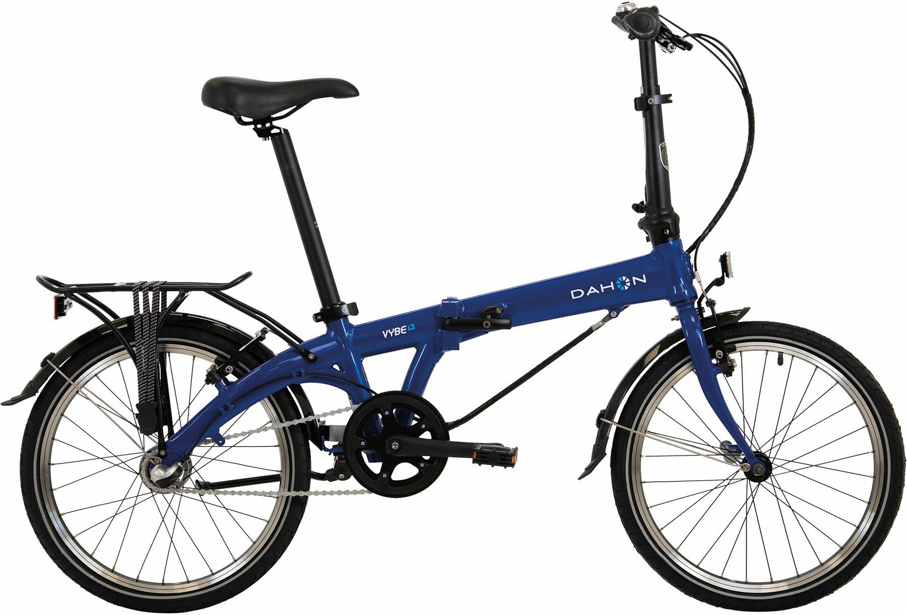 Dahon Faltrad Touren Bike Vybe i3 blau 20" Faltrahmen, 3 Gang Shimano Shimano Nexus Freilauf Schaltwerk