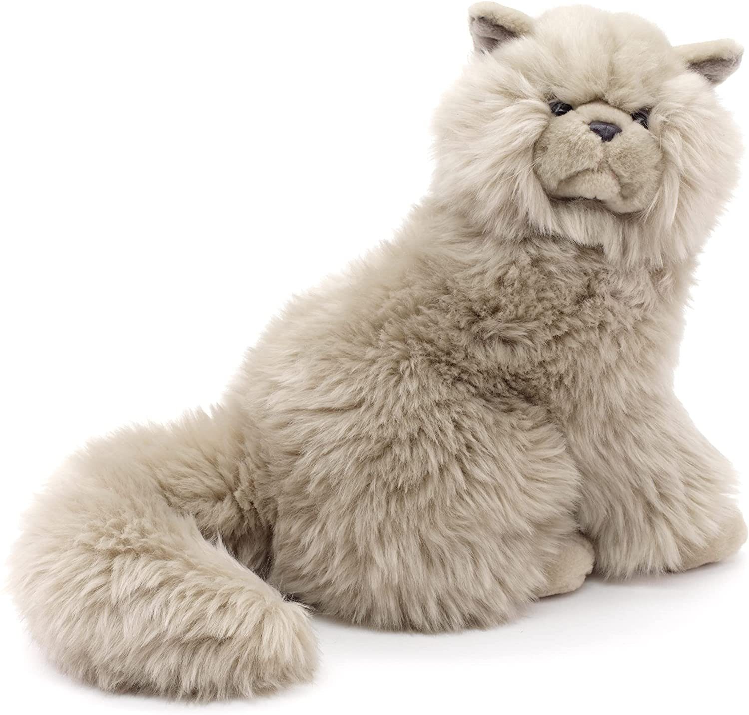 Uni-Toys Kuscheltier Perserkatze, sitzend - 25 cm (Höhe) - Plüsch-Katze - Plüschtier, zu 100 % recyceltes Füllmaterial