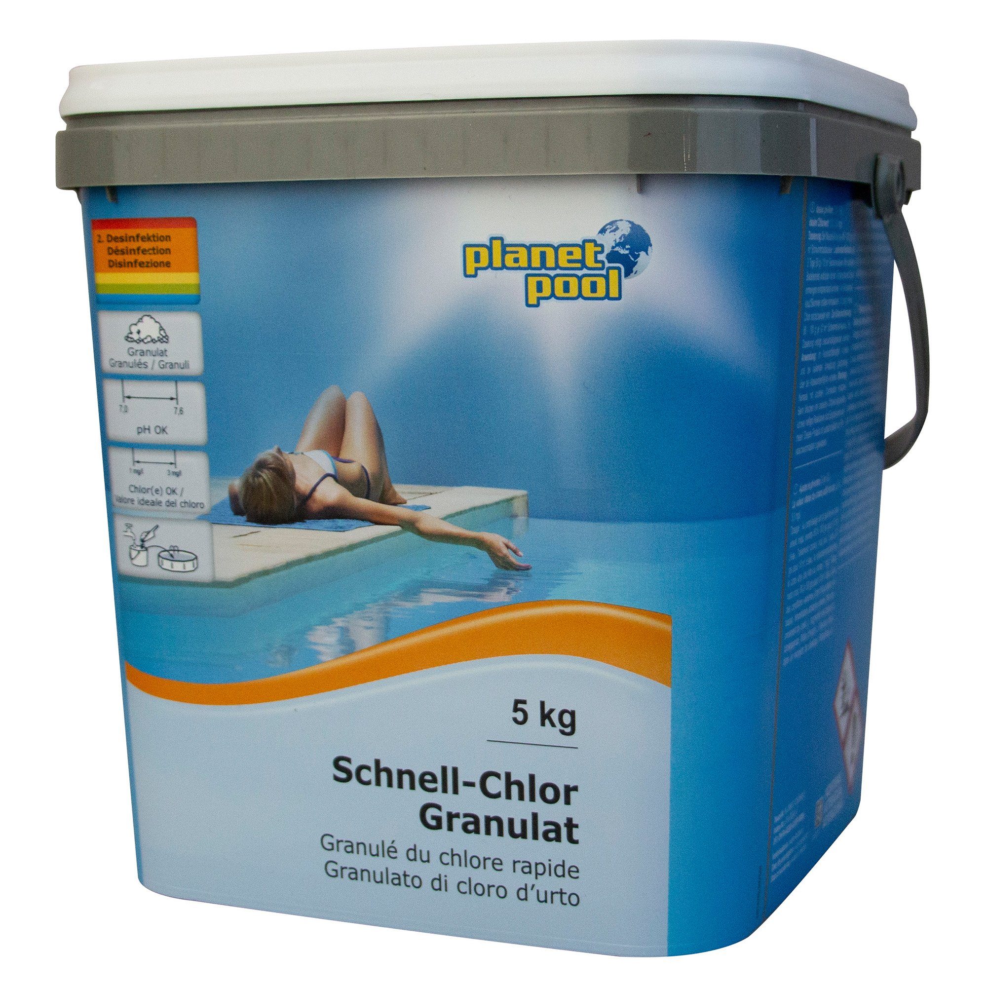 Planet Pool Poolpflege Planet Pool - Schnell-Chlor-Granulat, 5 kg