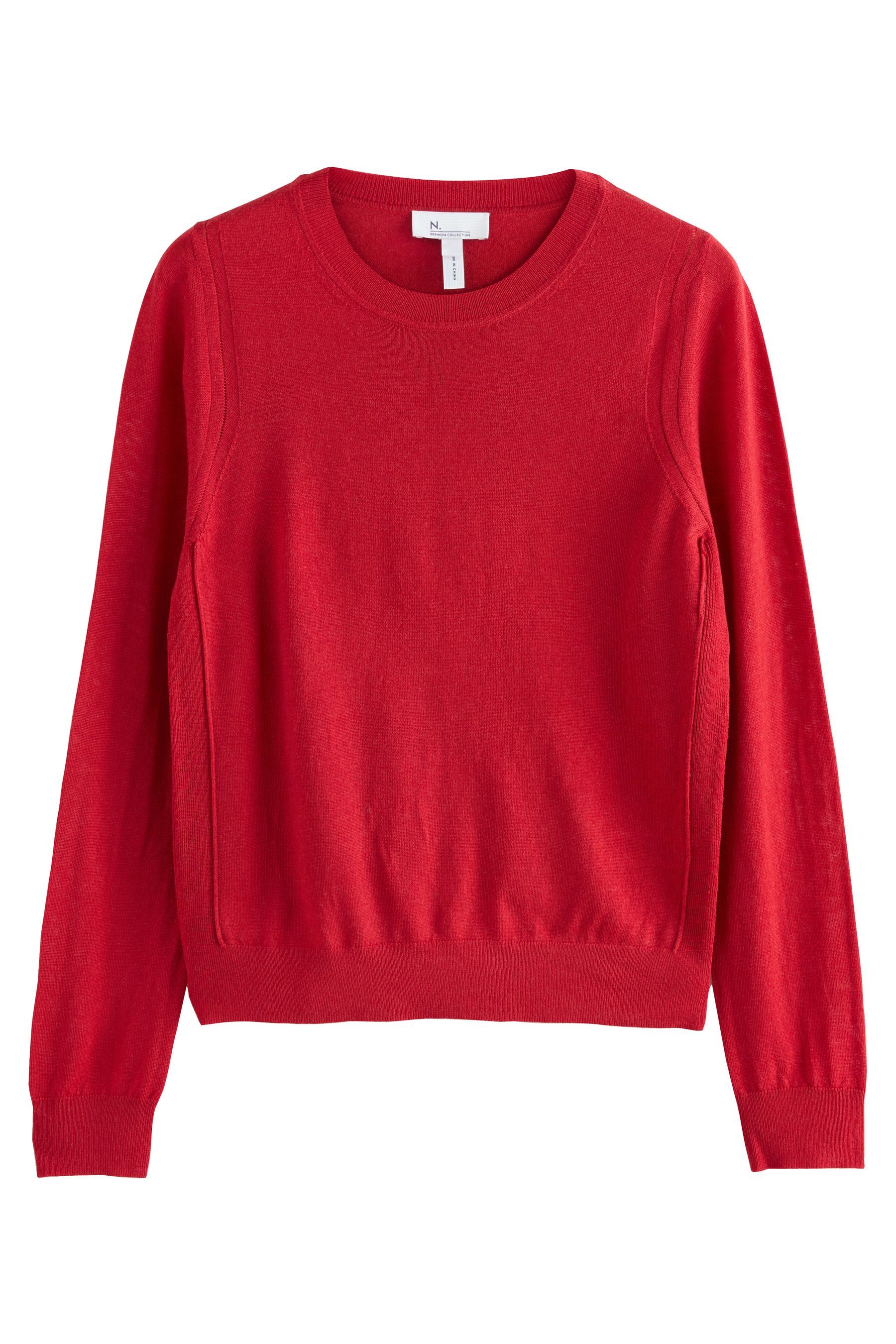 Next Strickpullover N. Premium Langarm-Rundhalspullover, Merinowolle (1-tlg günstig online kaufen