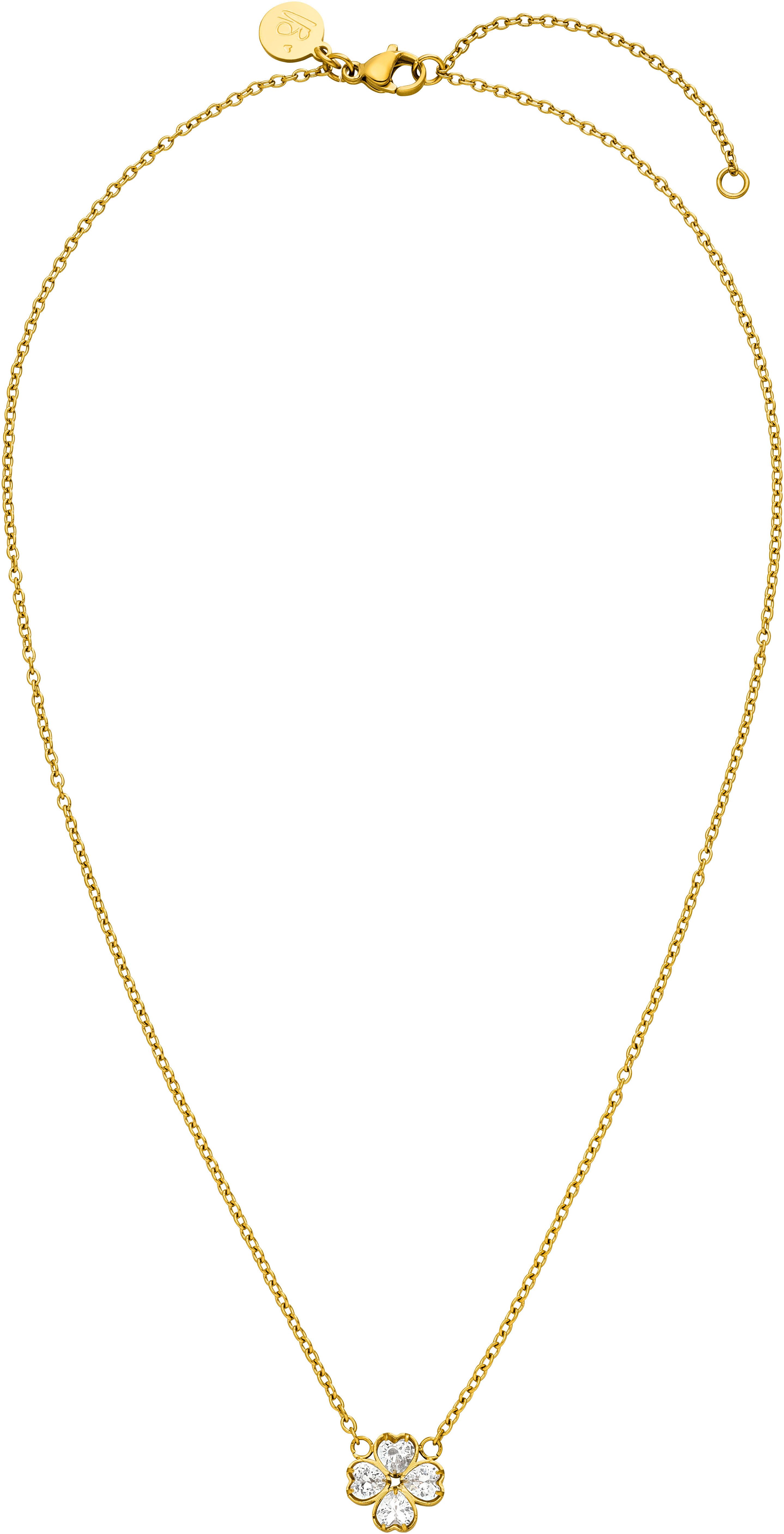 Purelei Kette mit Anhänger Schmuck Geschenk Cuore Kleeblatt, mit Zirkonia ( günstig online kaufen