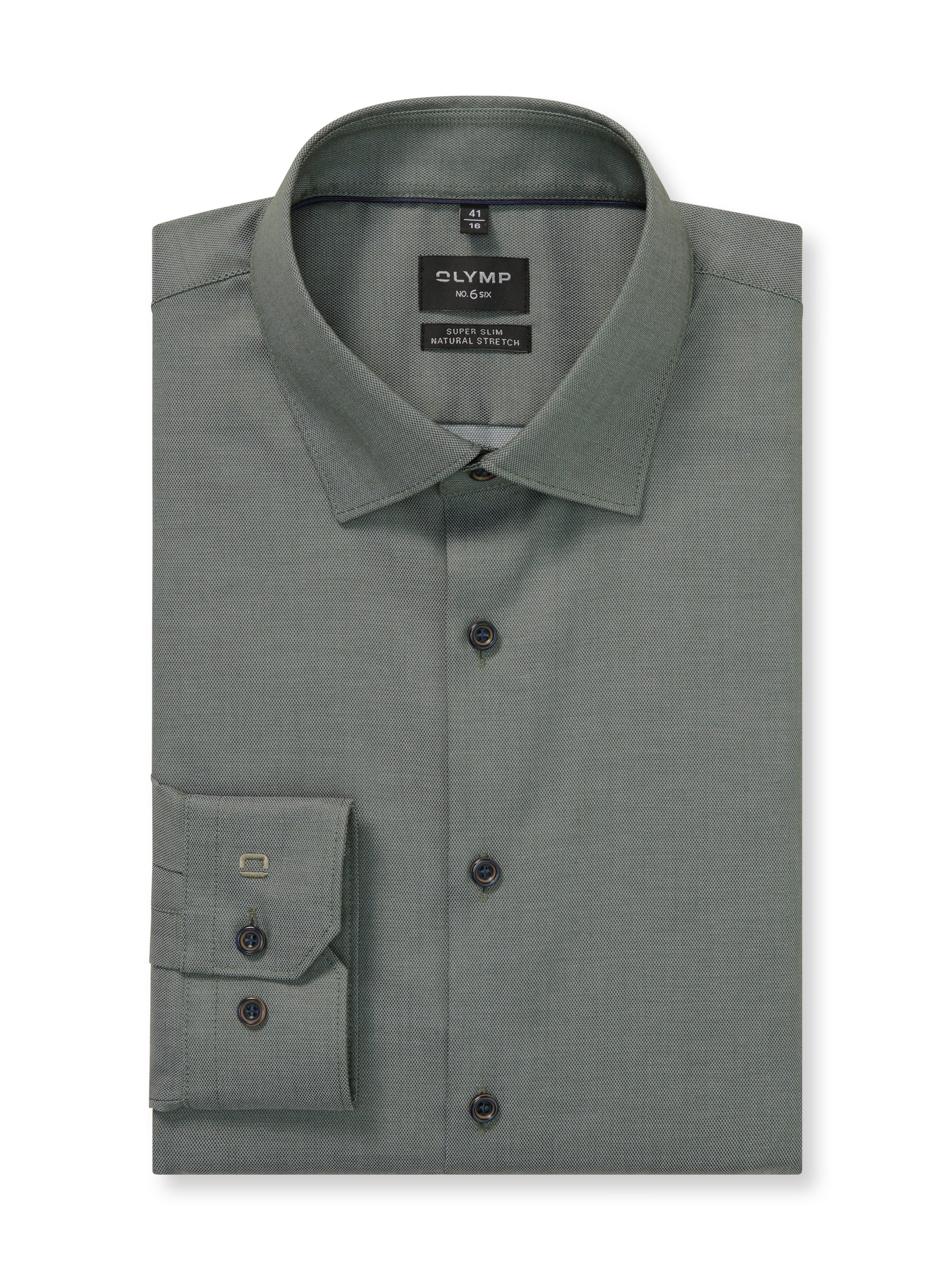 OLYMP Langarmhemd No 6 Businesshemd, super slim fit, New York Kentkragen