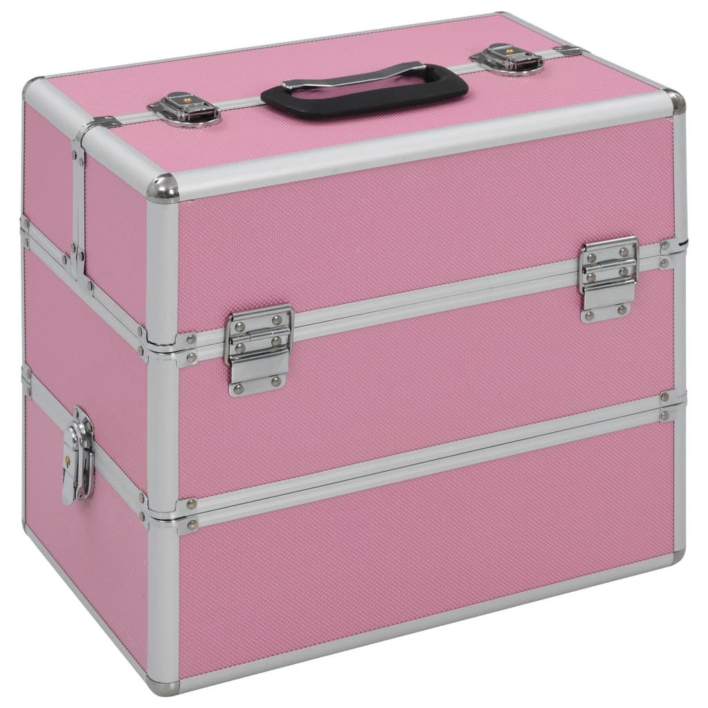 vidaXL Kulturbeutel Kosmetikkoffer Beautycase Кейсы для косметики Kulturtasche 37x24x35 cm Rosa