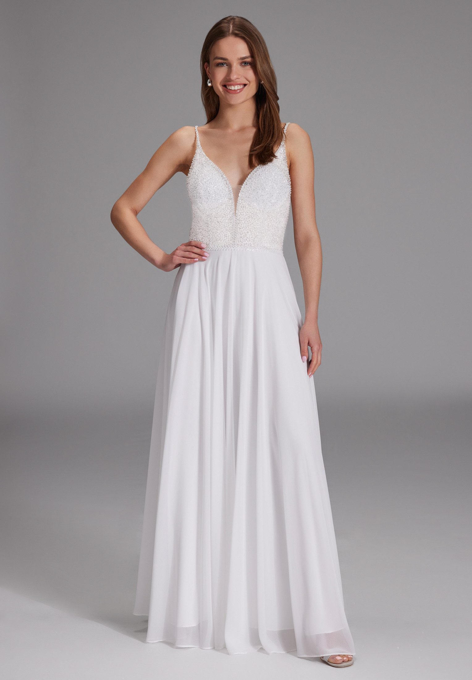 Hey Kyla Abendkleid Abendkleid aus Materialmix Taillierter Schnitt mit ausg günstig online kaufen