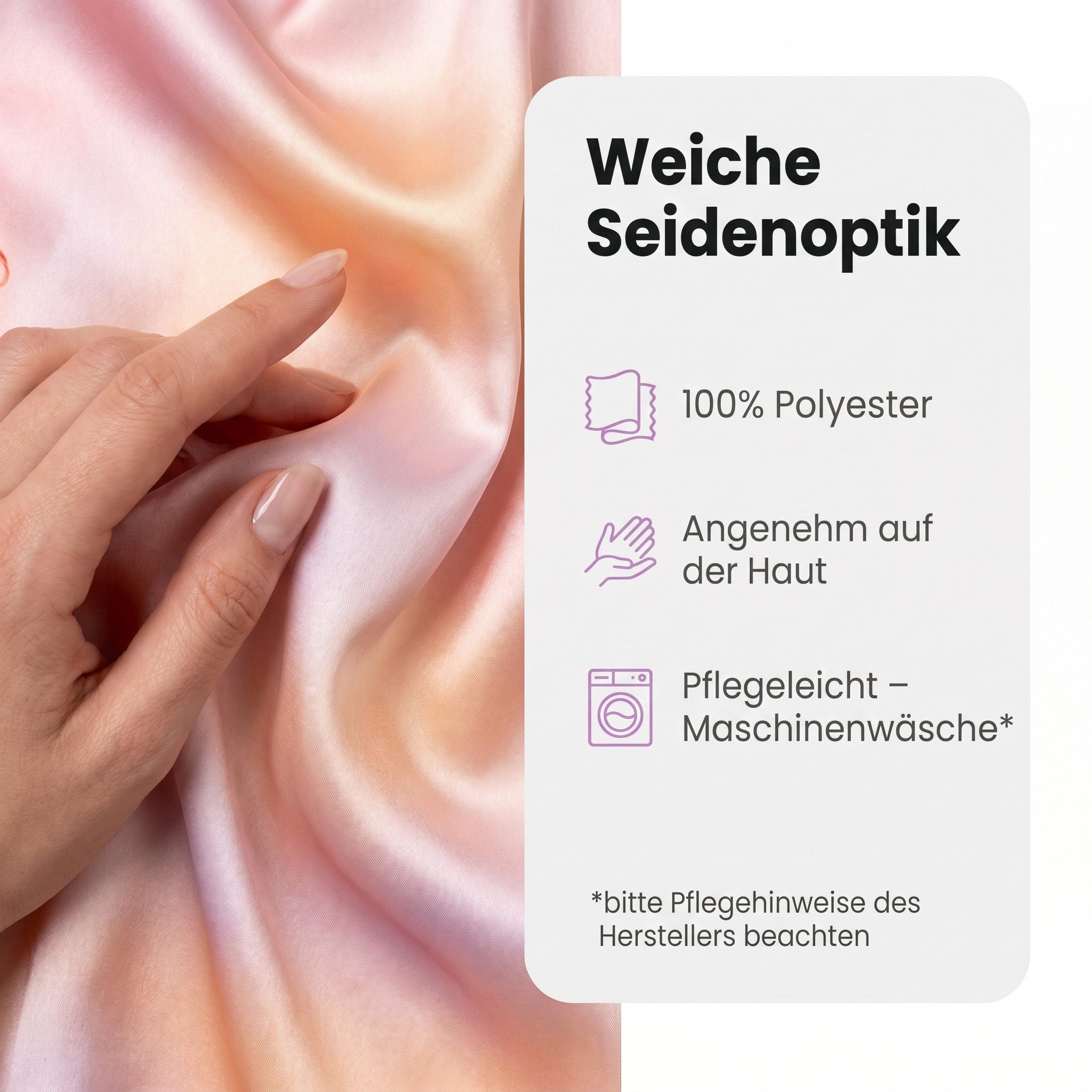 LK Trend & Style Modetuch Quadratisches Tuch 70x70 Seideneffekt, (Hochwertiges Muttertag Geschenk), Seidenoptik, leicht, weich und fließend