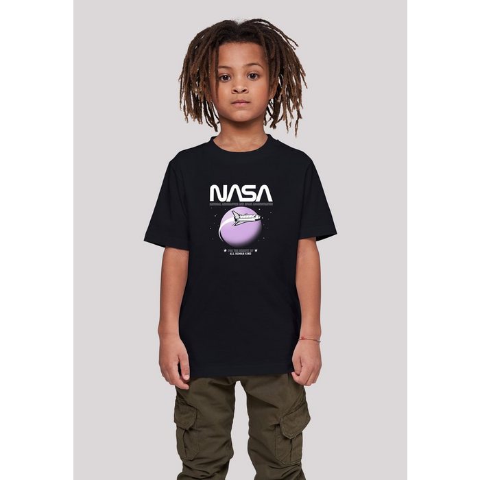 F4NT4STIC T-Shirt NASA Shuttle Orbit Unisex Kinder Premium Merch Jungen Mädchen Bedruckt