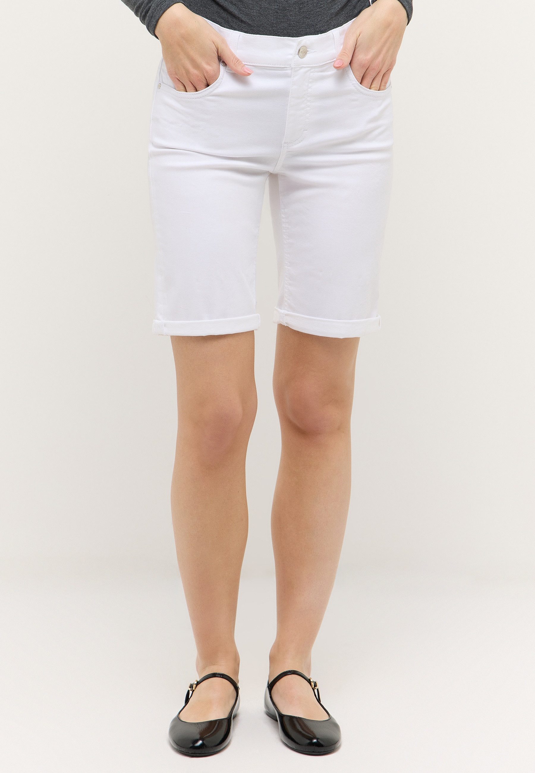 ANGELS Bermudas BERMUDA TURN UP 5-Pocket-Jeansbermuda mit Aufschlag und Stretch