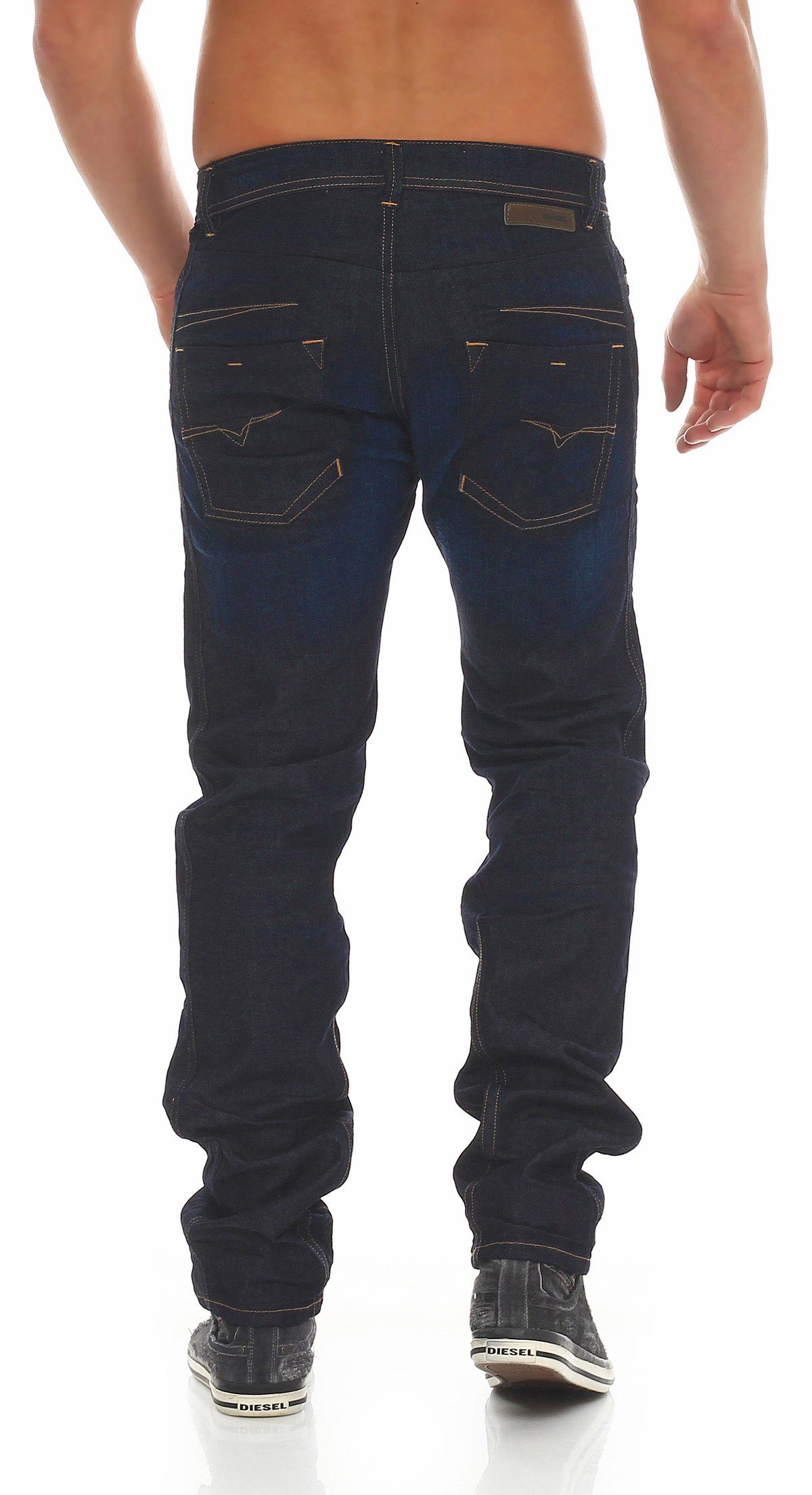 Herren Diesel Regular-fit-Jeans SR020 Style 5 Darron Blau, Pocket