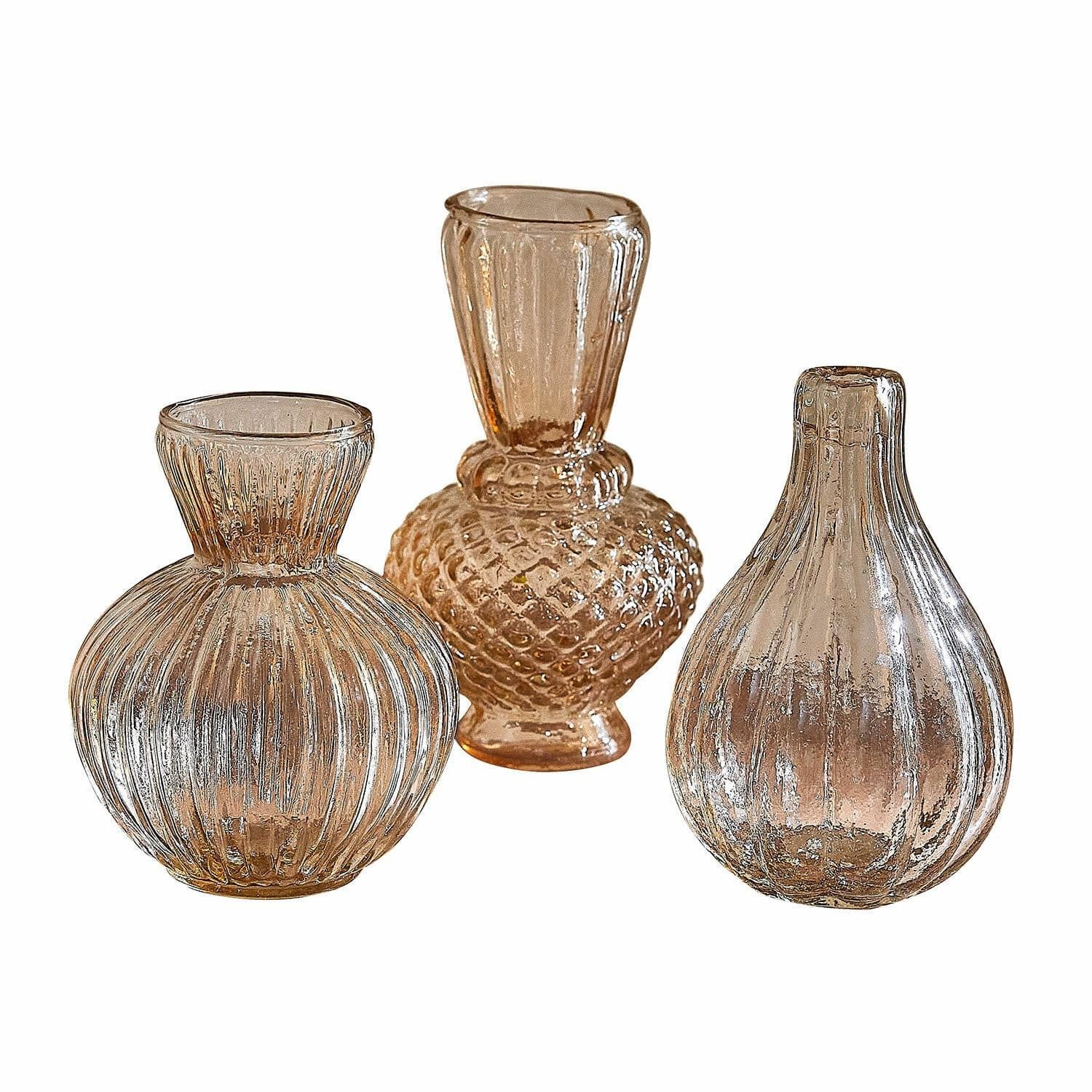 Mirabeau Tischvase Vase 3er Set Faunelle rosé günstig online kaufen