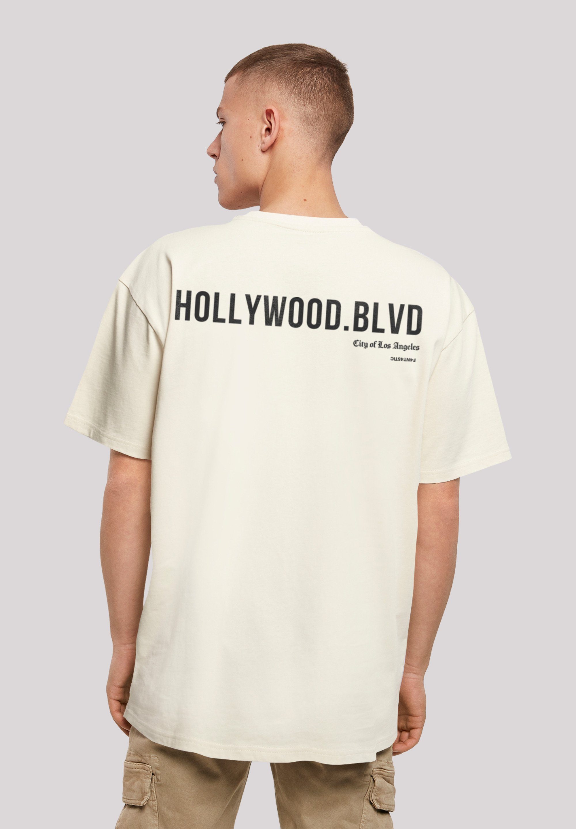 blvd OVERSIZE sand T-Shirt Hollywood F4NT4STIC Print TEE