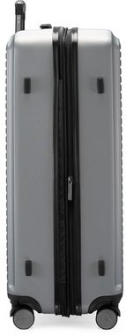 Hauptstadtkoffer Hartschalen-Trolley Mitte, silberfarben, 77 cm, 4 Rollen, Hartschalen-Koffer Reisegepäck TSA Schloss Volumenerweiterung