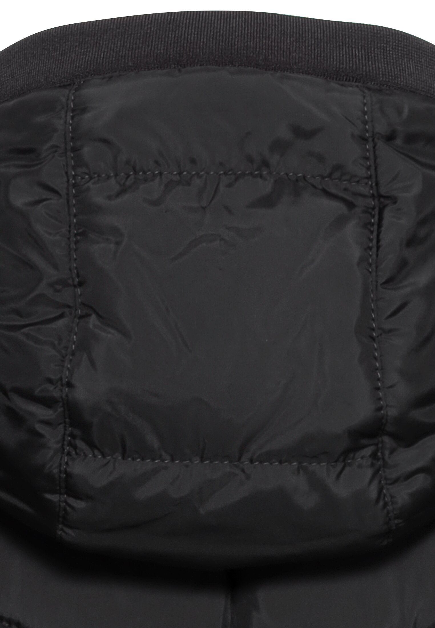 Schwarz Steppmantel camel Steppjacke aus Steppmantel recyceltem active Polyester