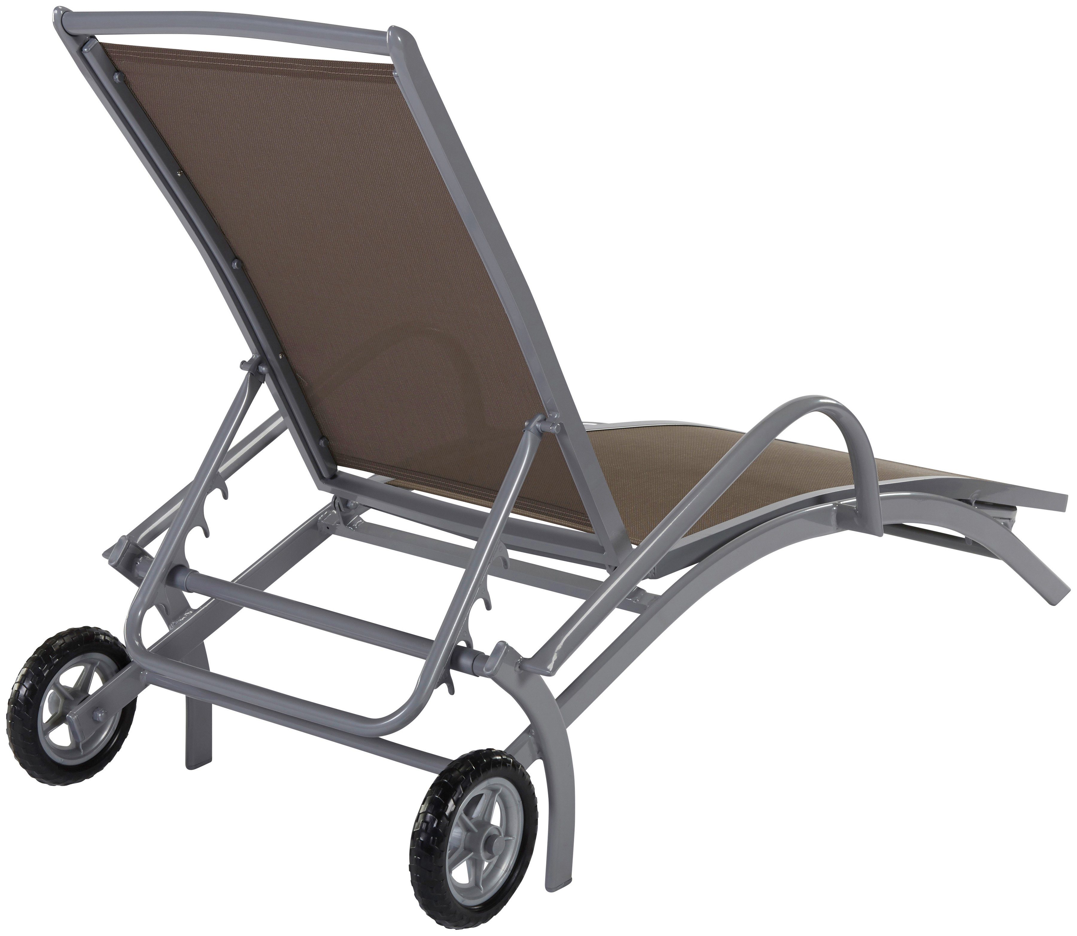 MERXX Gartenliege »Amalfi«, Alu/Textil,klappbar, taupe online kaufen OTTO