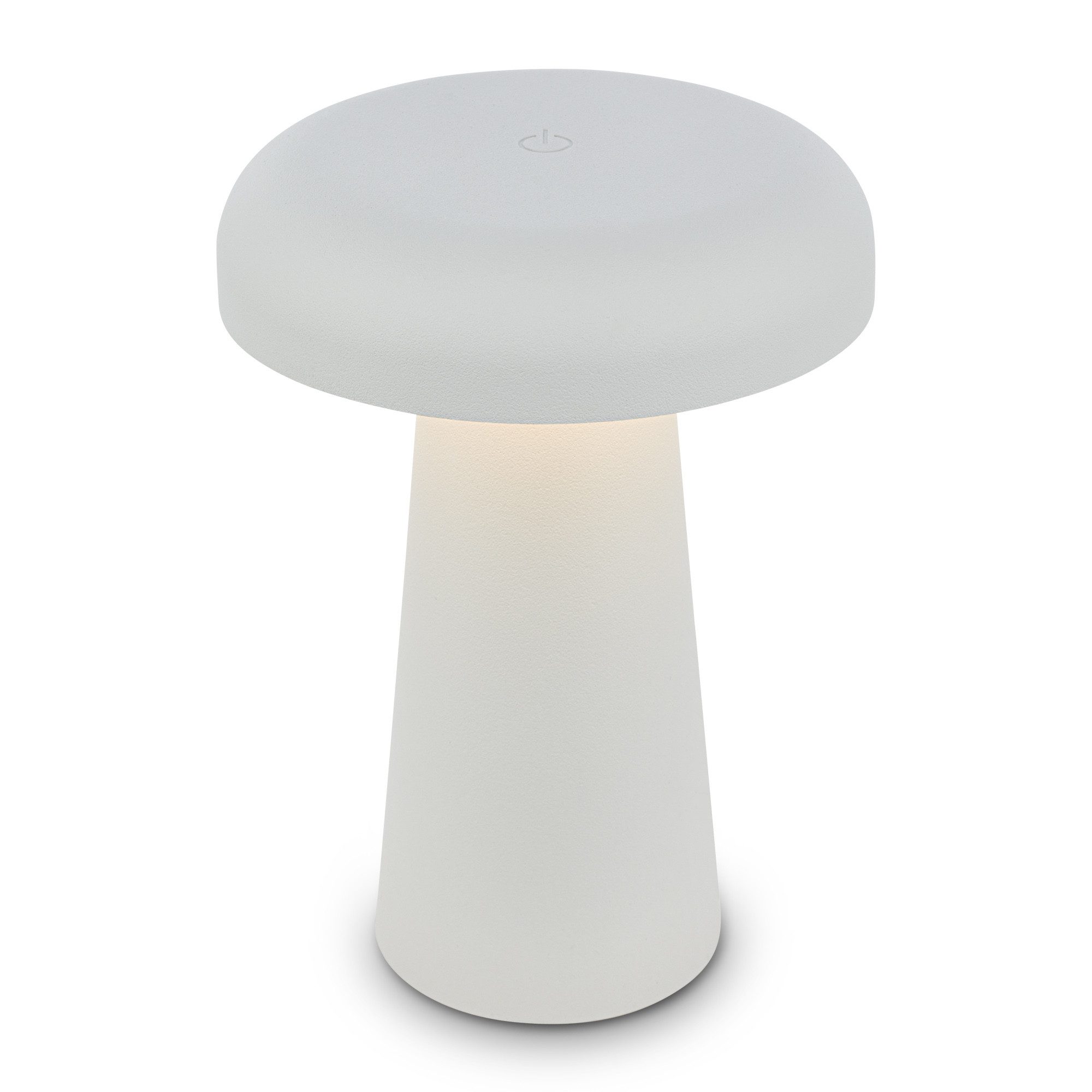 Briloner Leuchten LED Tischleuchte Tischlampe kabellos Akku USB-C Touch dimmbar Steinoptik Grau Schwarz, LED wechselbar, 3000K, 12x17 cm, Akku tauschbar, Indoor/Outdoor, Wohnzimmer, Flur, Balkon