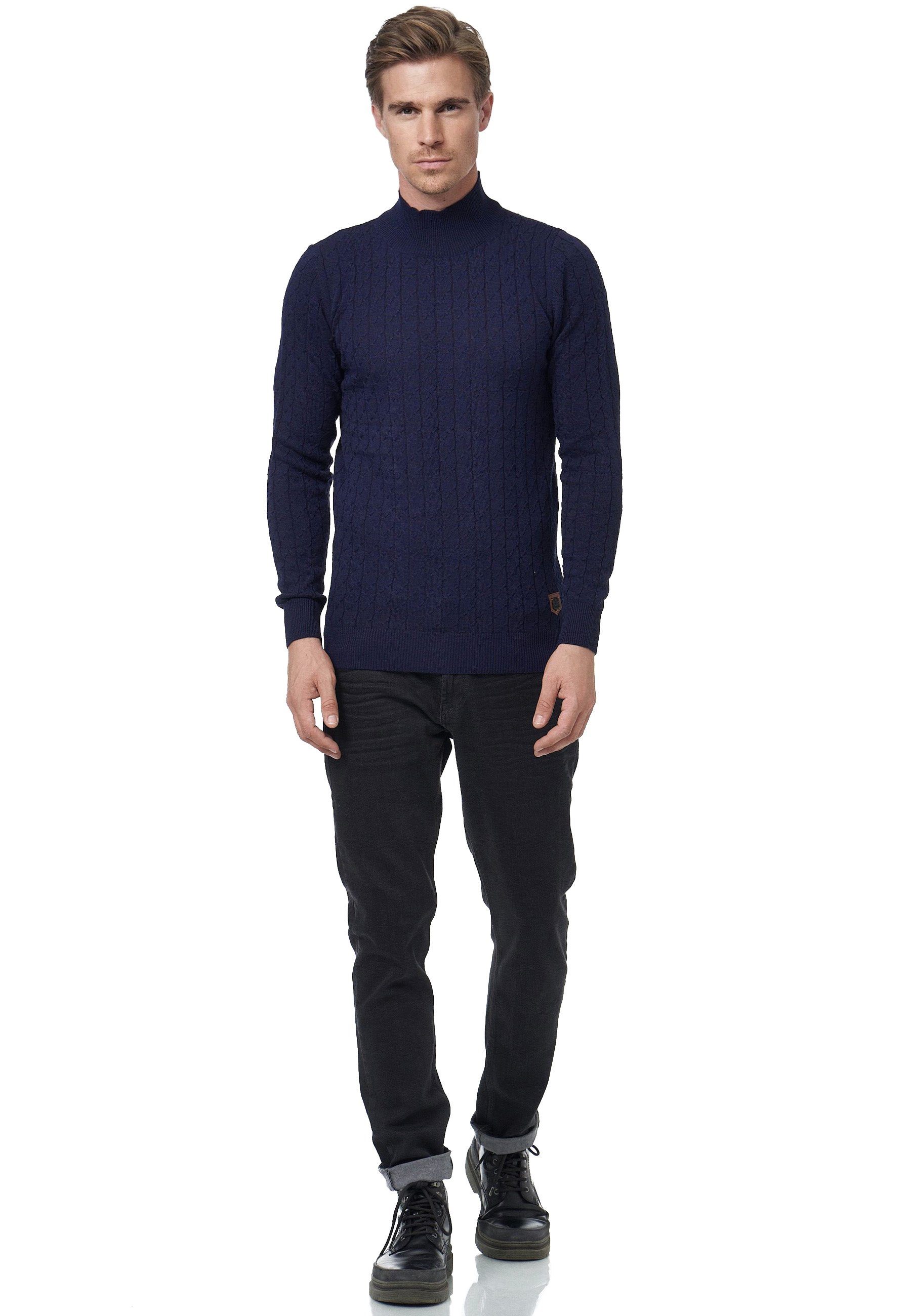 Rusty Neal Strickpullover mit trendigem Stehkragen