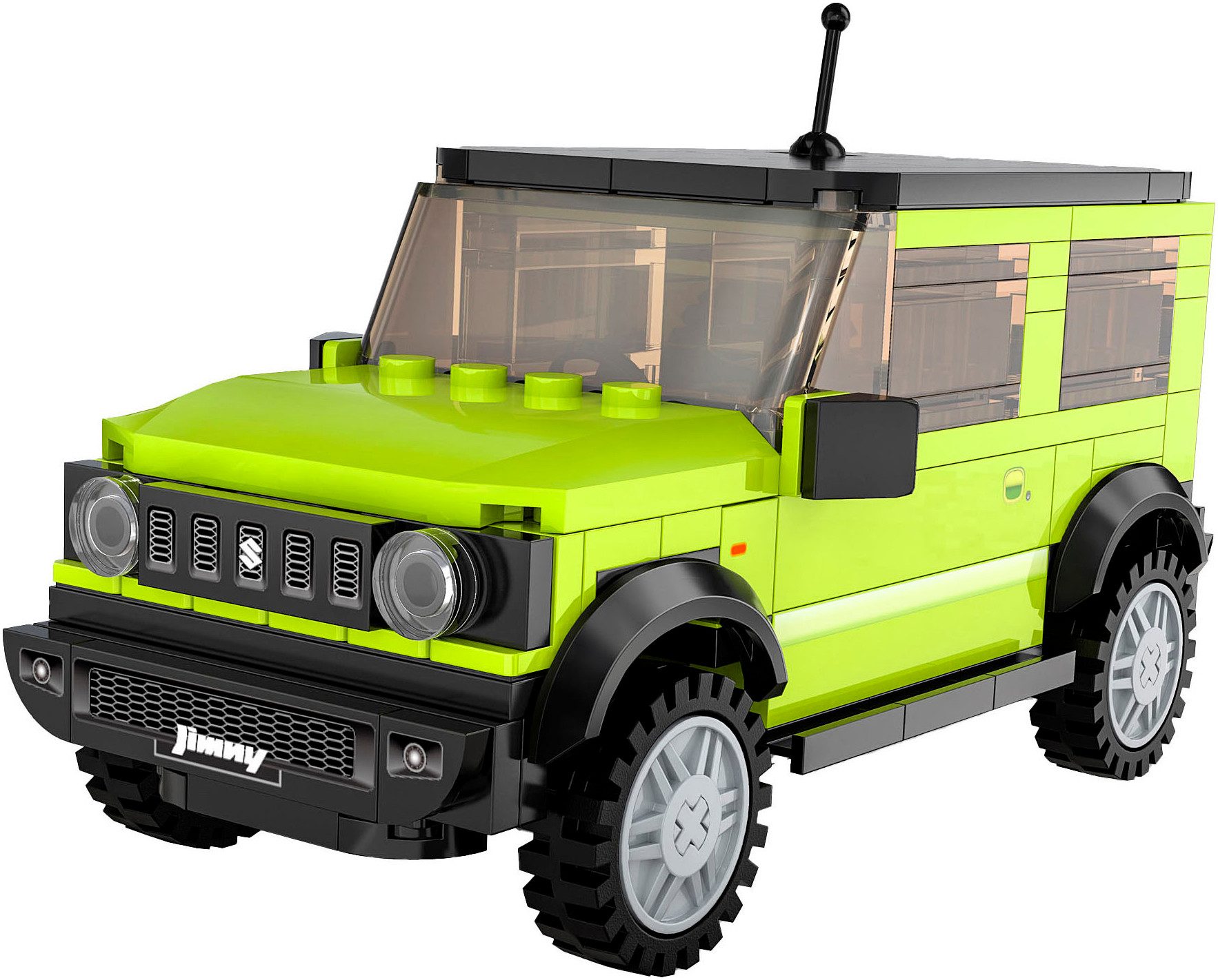 Jamara CaDA, Bricks,Suzuki Jimny grün (402865) Konstruktions-Spielset, (192 St)