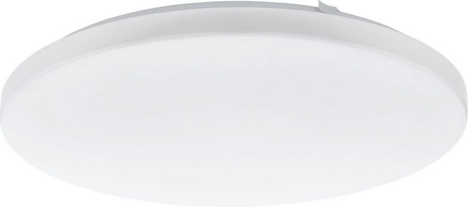 EGLO Deckenleuchte Eglo LED Deckenleuchte Frania weiß Ø 43 cm, LED, Nicht  dimmbar nicht Smart Home-fähig ohne Bewegungsmelder
