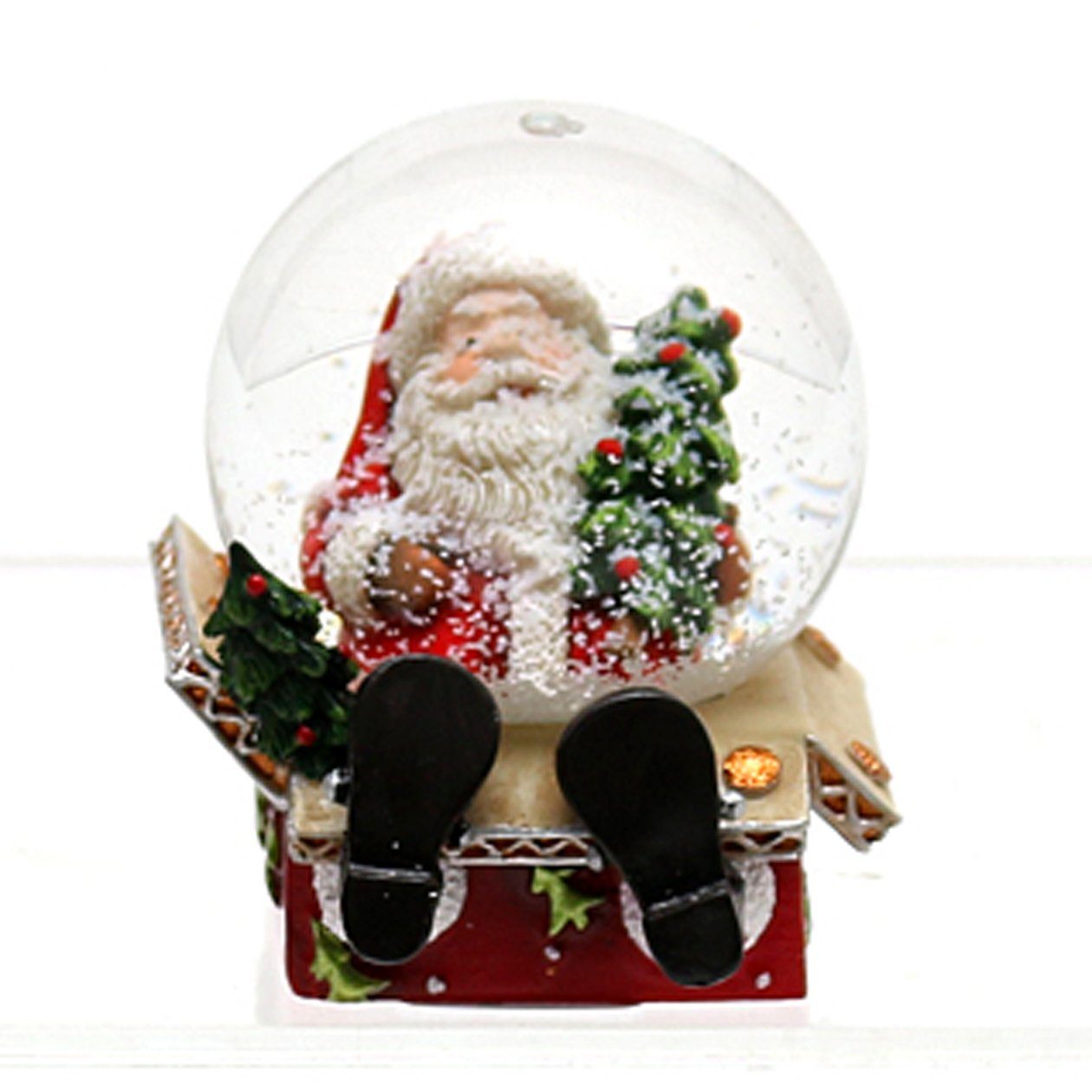 Dekohelden24 Schneekugel Schneekugel Weihnachtsmann, Kugel: St) mit cm/ 6 Maße ca. x 6,5 H/B/Ø Ø (1