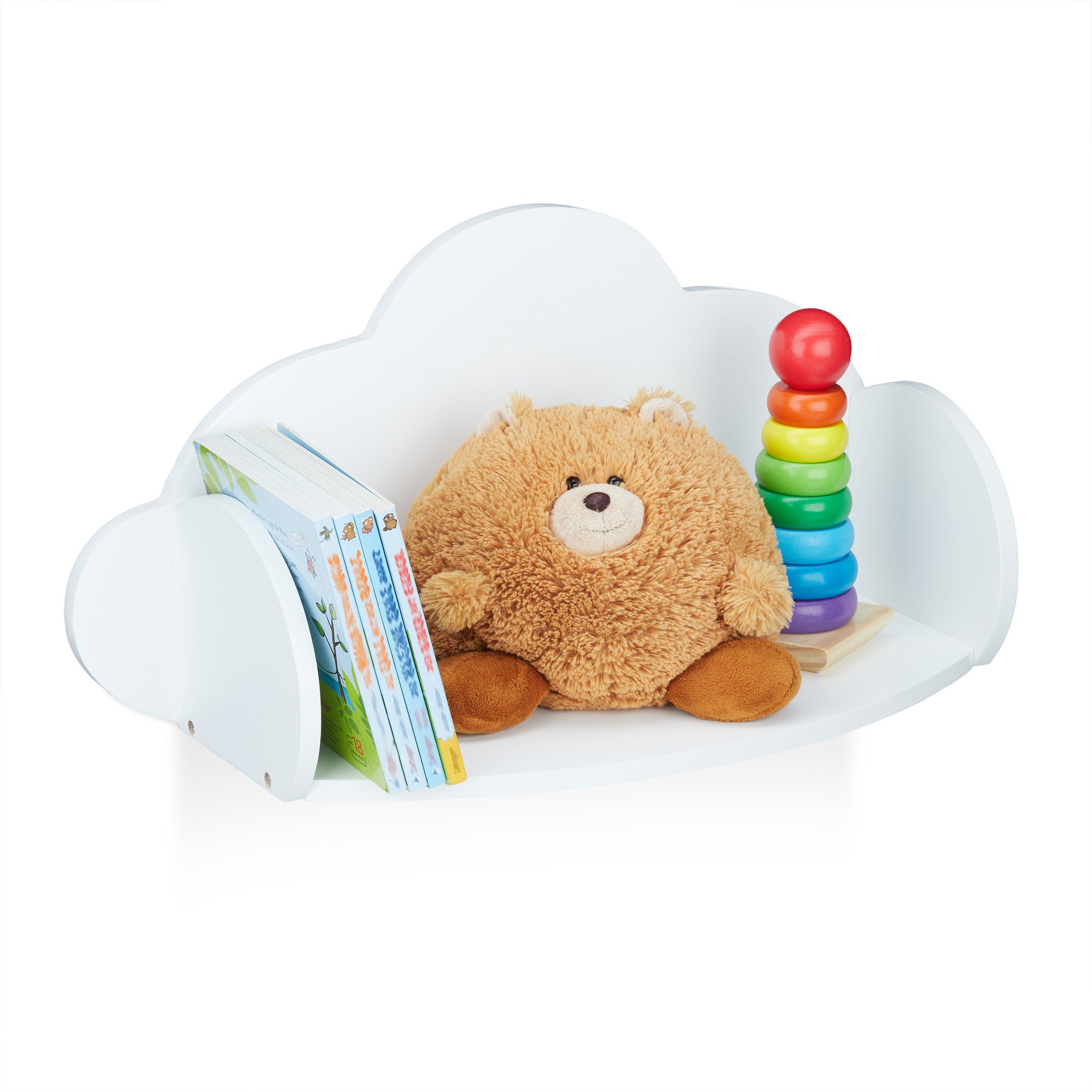 relaxdays Kinderregal Wandregal Wolke Kinderzimmer günstig online kaufen