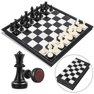 Welikera Spiel, Schachspiel, Magnetisch Klappbar Schachbrett Schach, 25*25cm