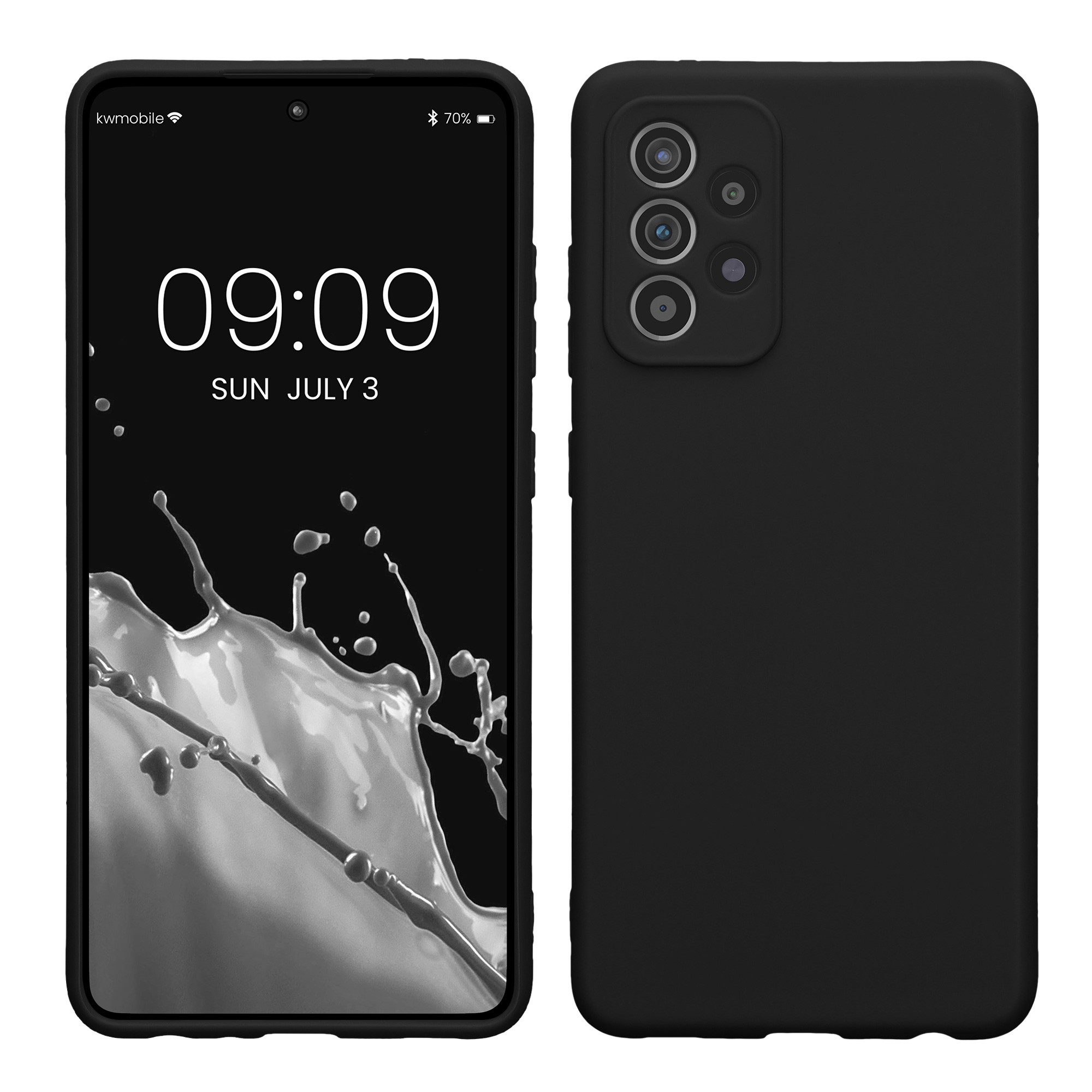 kwmobile Smartphone-Hülle Handyhülle für Samsung Galaxy A52 / A52 5G / A52s 5G Hülle, Weiches Handy Silikon Case - Schutzhülle Cover
