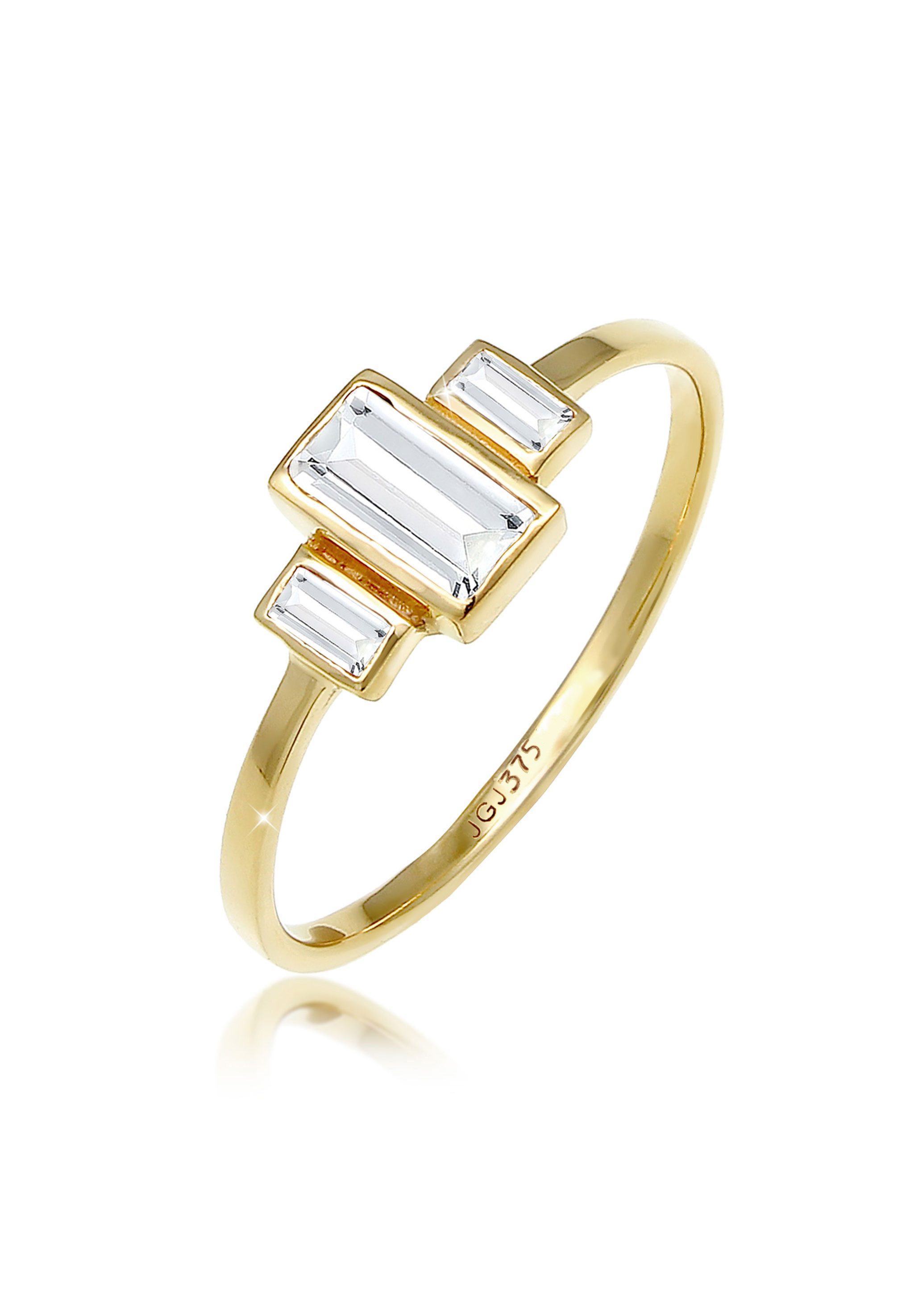 Elli Premium Verlobungsring Verlobungsring Topas Weiß 375 Gelbgold günstig online kaufen