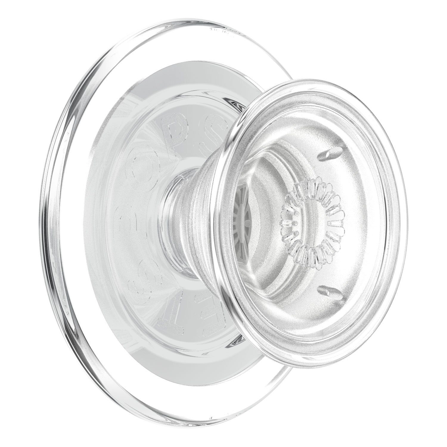 Popsockets PopGrip Round für MagSafe - Inklusive Adapterring für MagSafe (Clear)