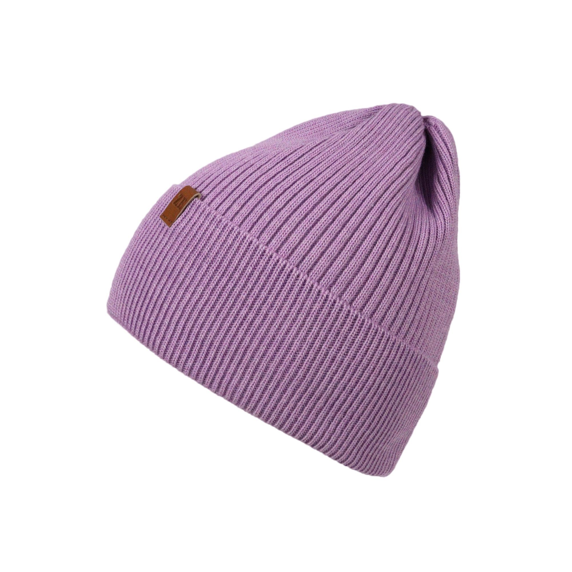 ZEBRO Strickmütze Mütze Kira lavendel