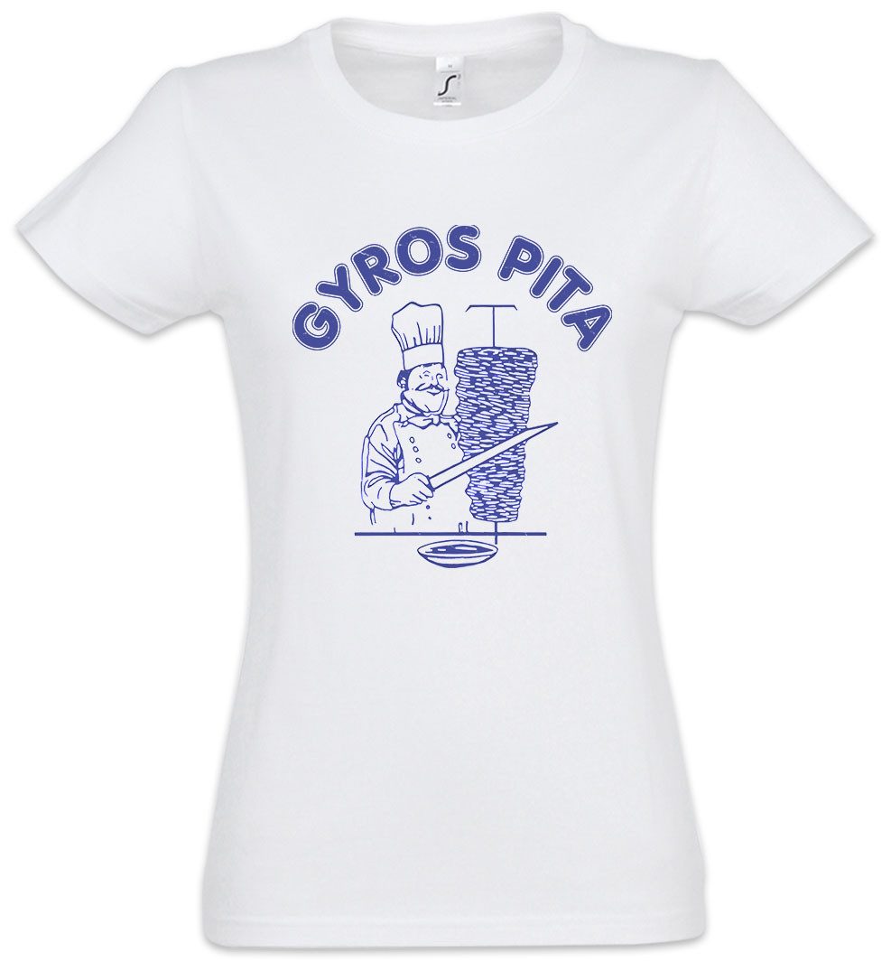 Urban Backwoods Print-Shirt Gyros Pita Damen T-Shirt Döner Kebab Dönerladen Ayran Crew Türkei Spaß (1-tlg) Gang Love Fun Addiction