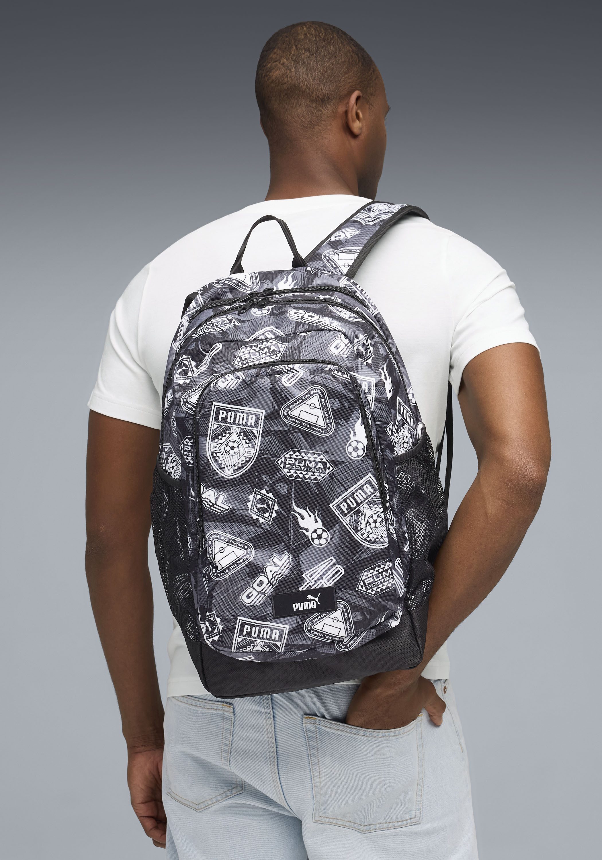 PUMA Rucksack ACADEMY AOP BACKPACK, für Erwachsene, sportlicher Stil, für Alltag und unterwegs