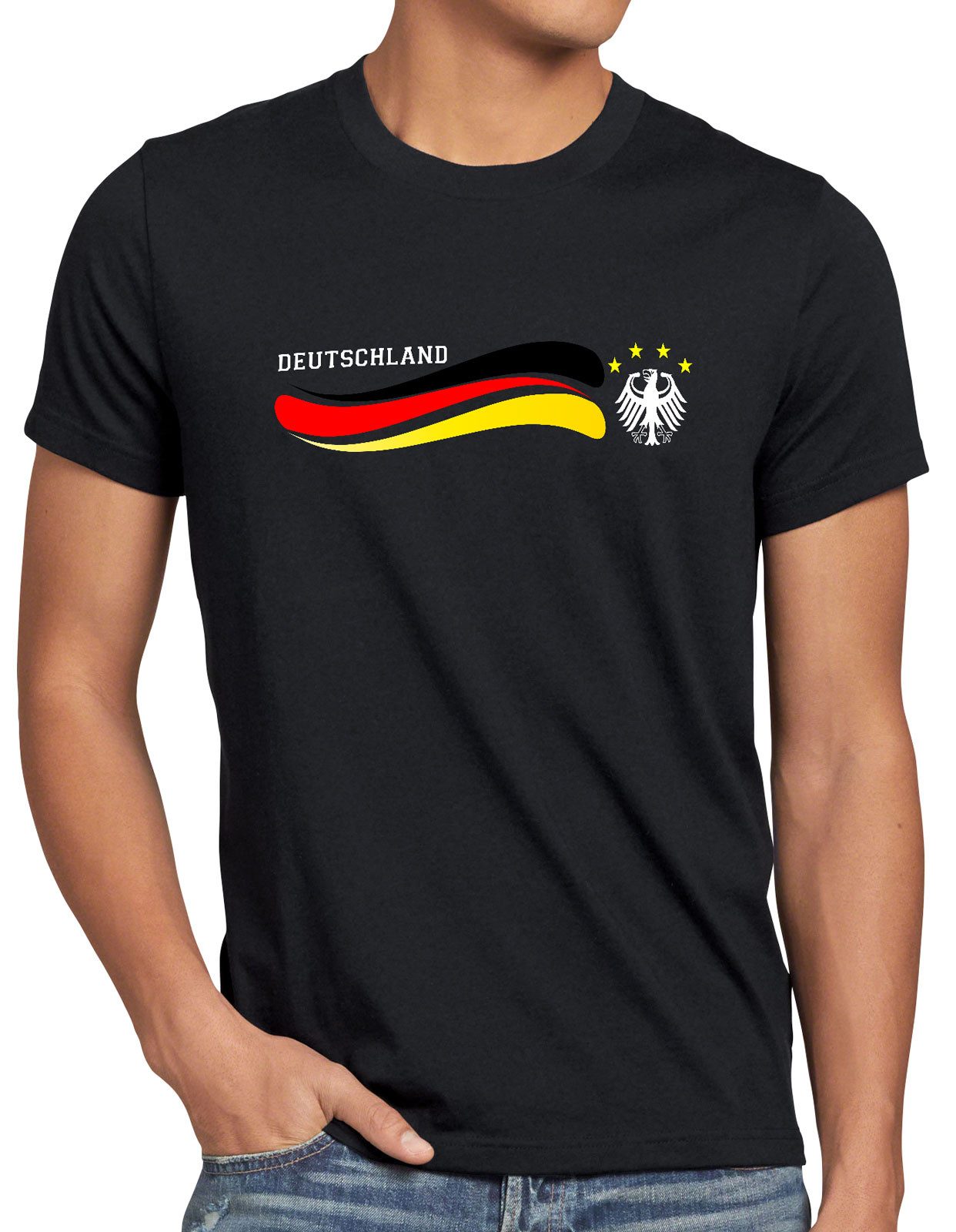 style3 T-Shirt Deutschland Fan WM 2026 Fussball Sport Trikot germany flagge