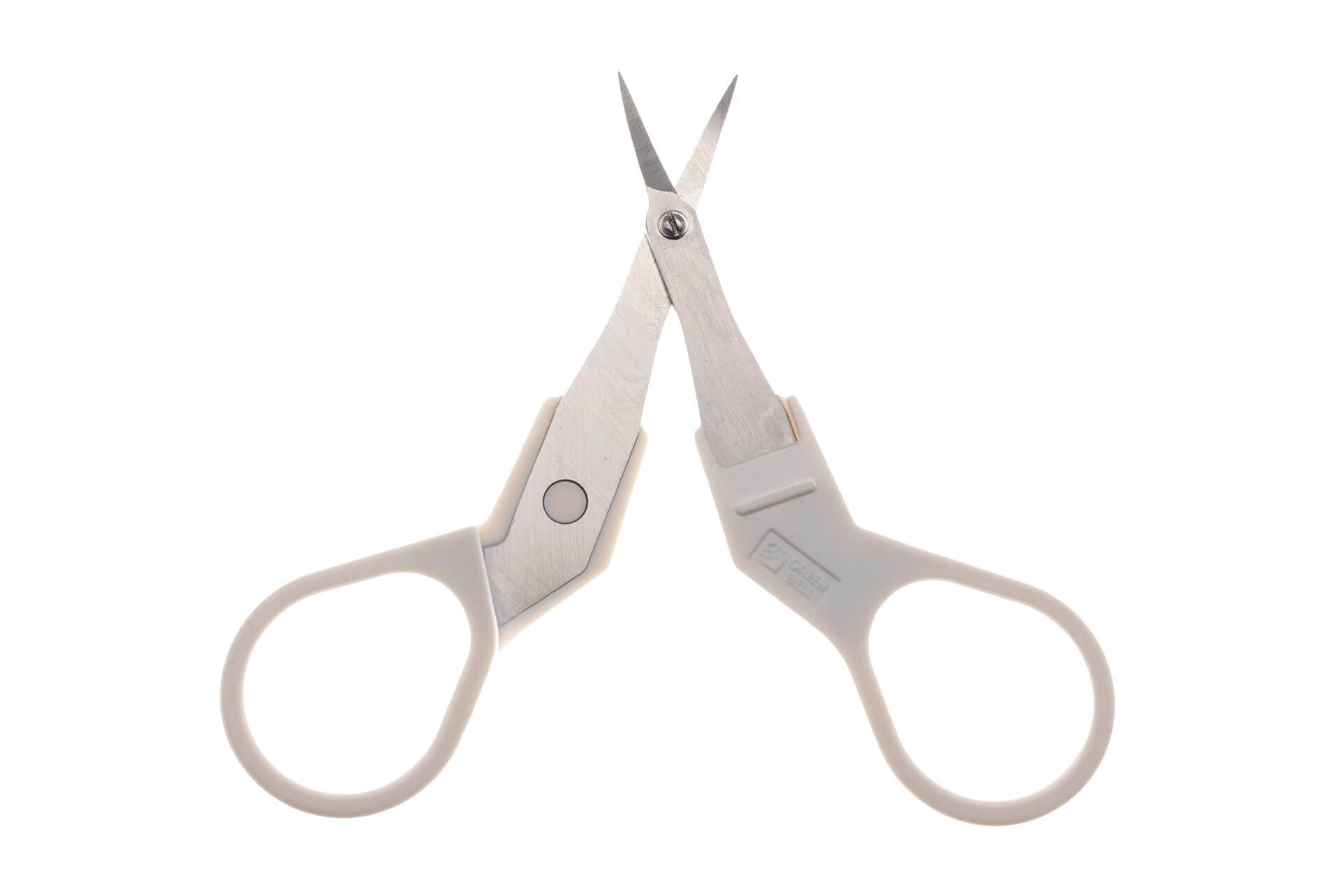 Seki EDGE Augenbrauenschere SS-900, Made in Japan, 98mm, Gebogene Kosmetikschere für Augenbrauen und Gesichtshaare, Edelstahl