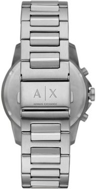 ARMANI EXCHANGE Chronograph AX7141SET, (Set, 3-tlg., mit Ohrringen), Quarzuhr, Armbanduhr, Herren, Stoppfunktion, ideal auch als Geschenk