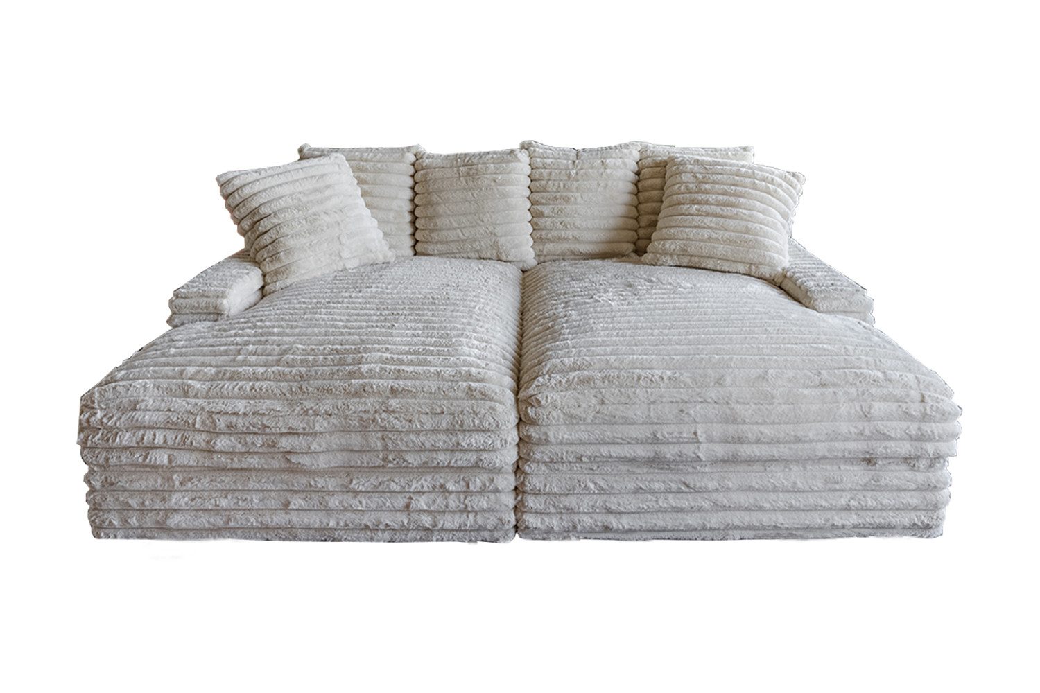 KAWOLA Big-Sofa CADY Cordsofa cremeweiß - Entspannung pur - Wohnzimmer Couc günstig online kaufen