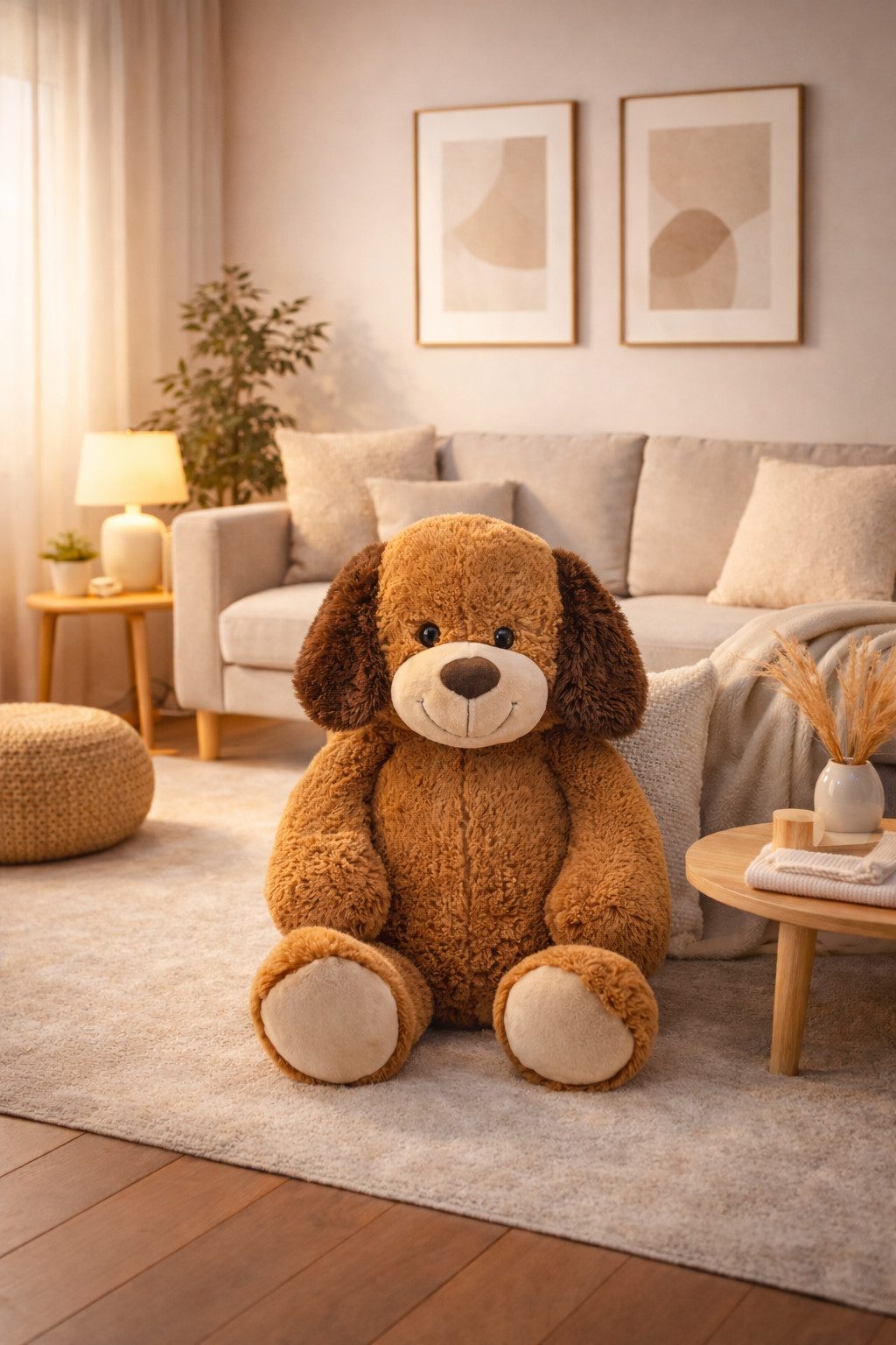 Sweety-Toys Kuscheltier Sweety Toys 10172 Hund Barry Kuschelhund braun 100 cm