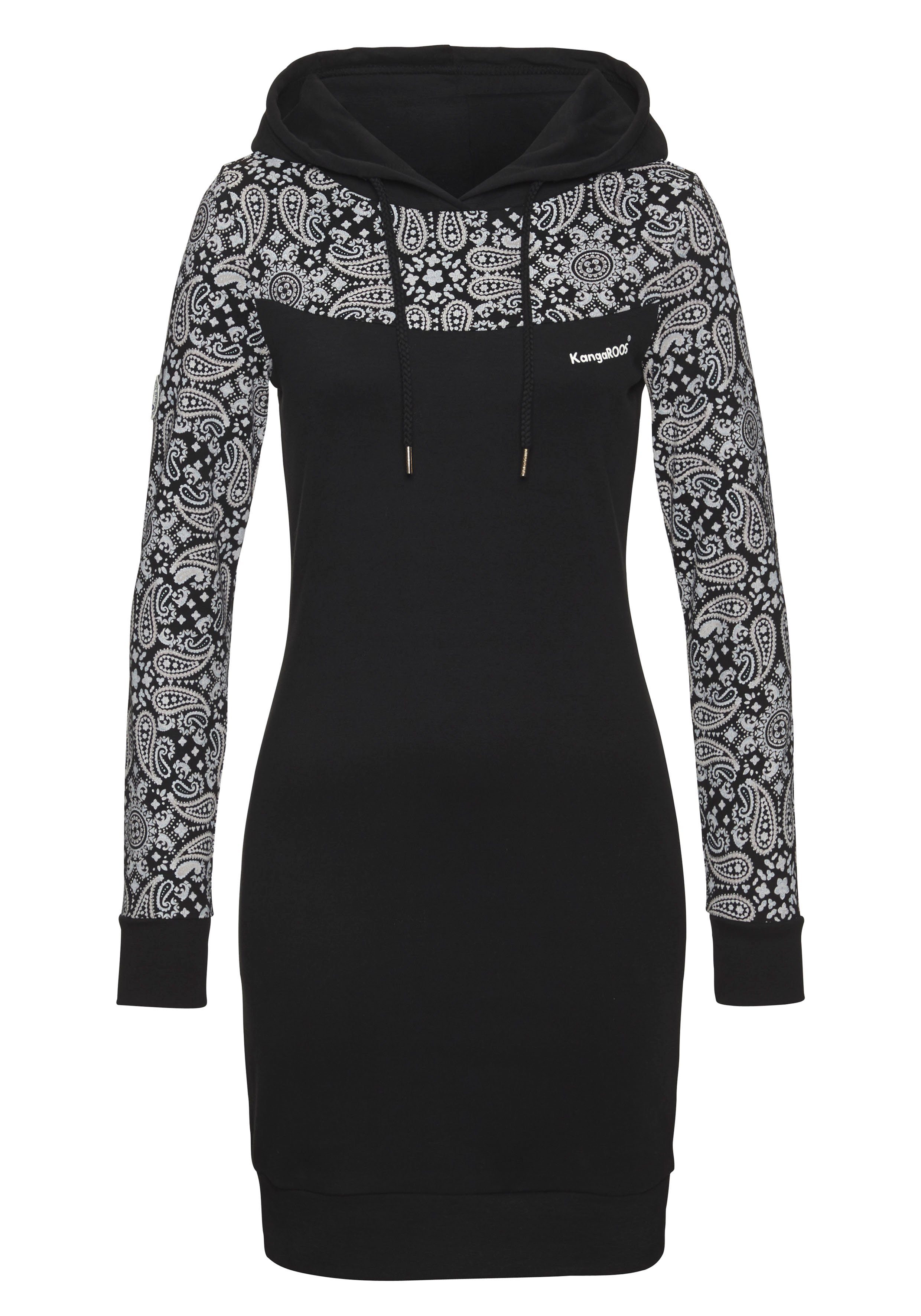 KangaROOS Sweatkleid Mini-Länge, sportlicher Stil, aus Baumwolle, langärmlig. Reduzierter Preis € 45,49. Unverbindliche Preisempfehlung € 64,99