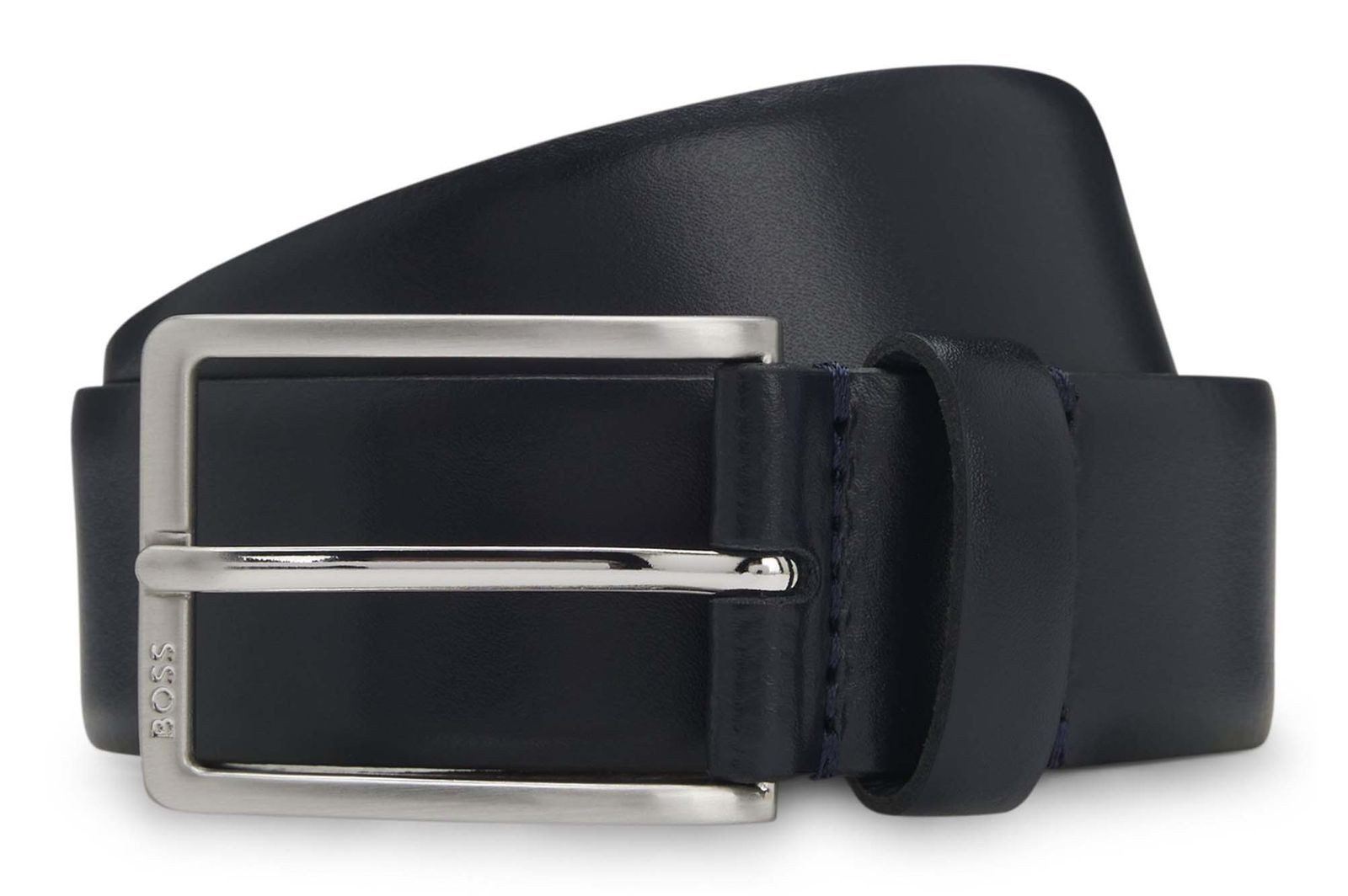 BOSS Ledergürtel Erman-L Sz35 Leather Belt aus echtem Rindsleder günstig online kaufen