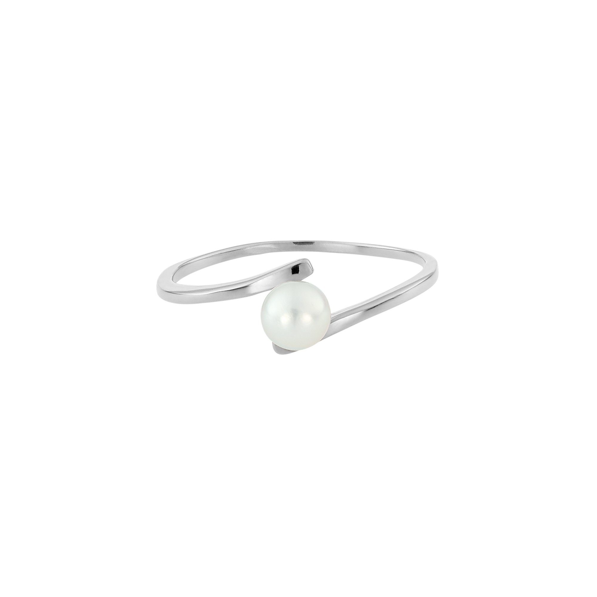 411 Heideman Fingerring 1-tlg., Süßwasserperle (Ring, Geschenkverpackung), echter Poliert mit inkl. Perlenring Ring