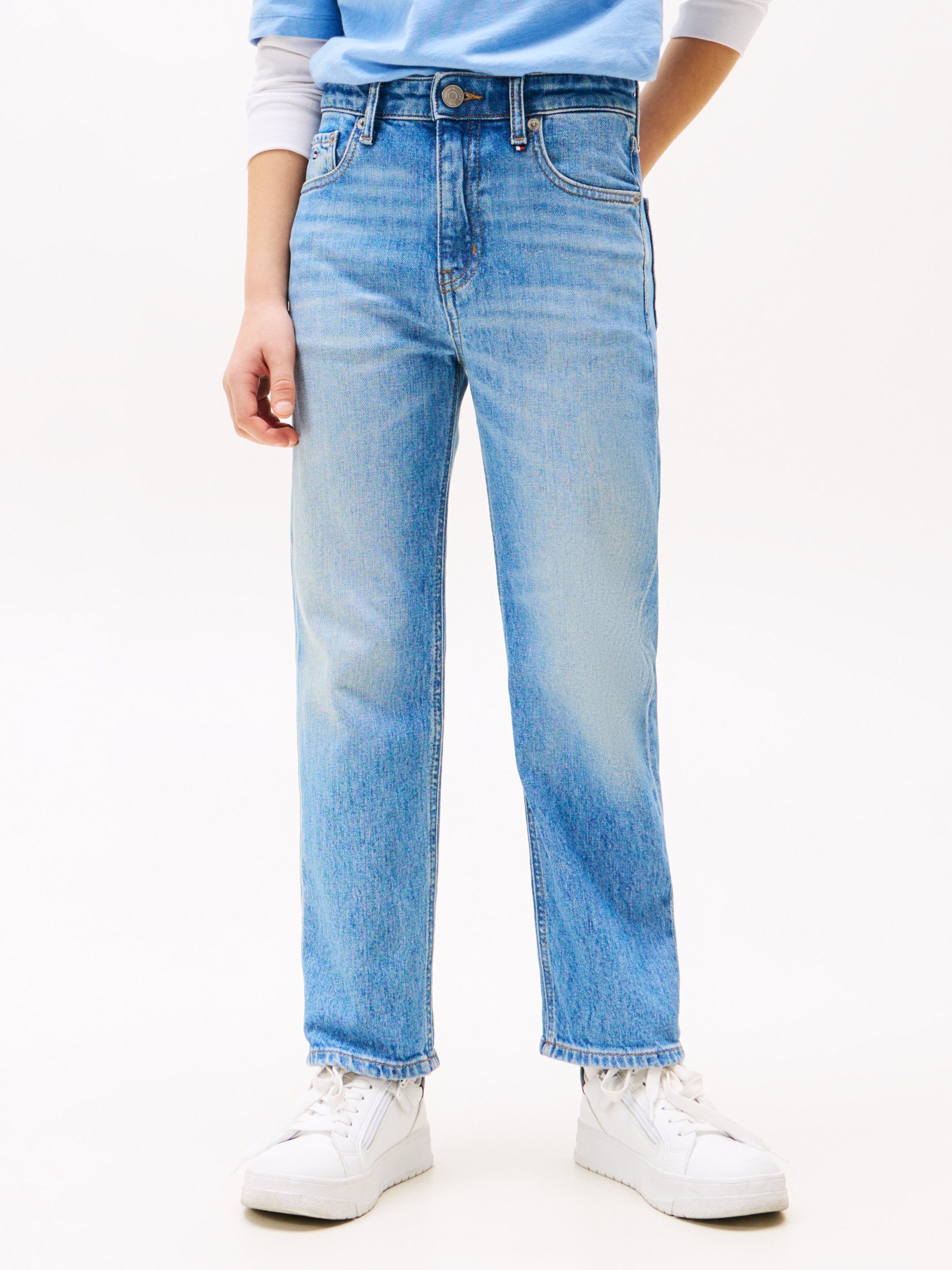 Tommy Hilfiger Stretch-Jeans SKATER LIGHT WASH DENIM für Kinder bis 16 Jahre, Skater-Form