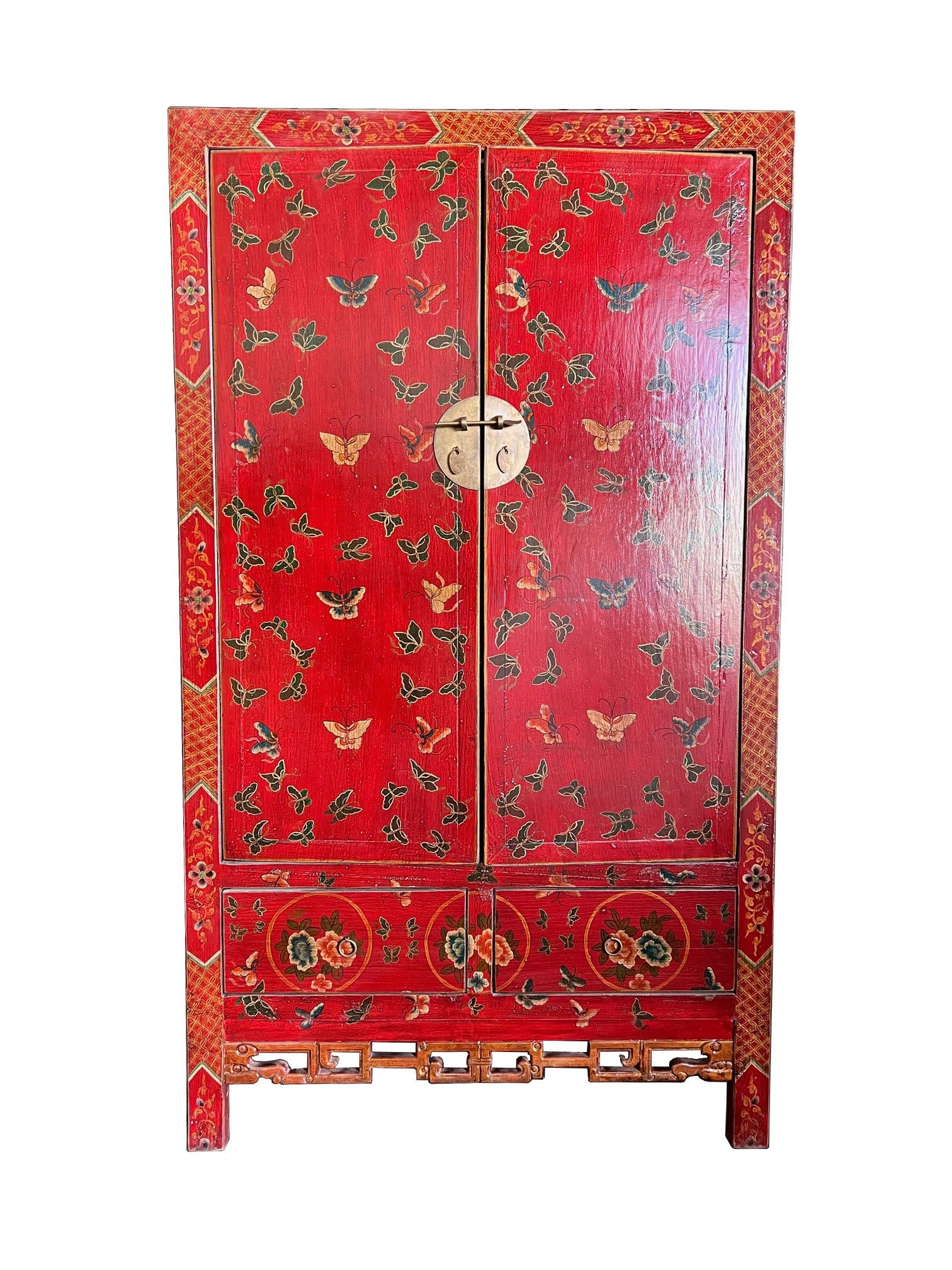 Luxury-Park-Direct Kommode Chinesischer Kleiderschrank in Handarbeit aus Massivholz angefertigt