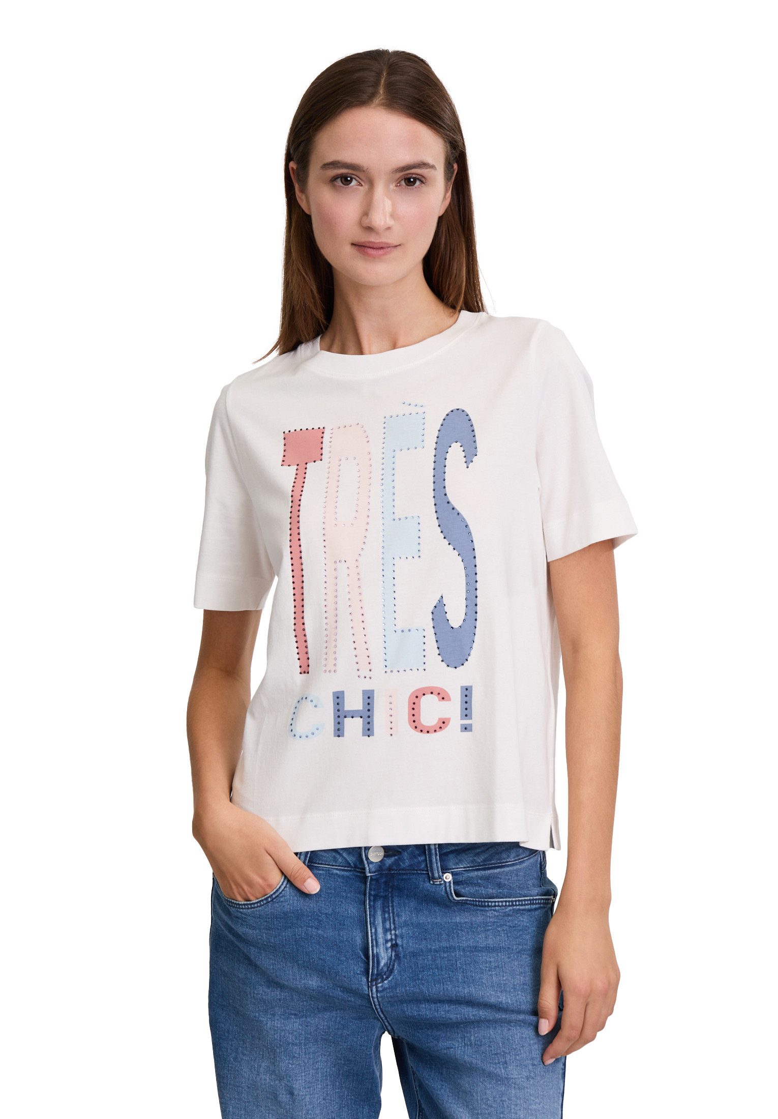 Cartoon Kurzarmshirt Cartoon Printshirt mit Rundhalsausschnitt günstig online kaufen