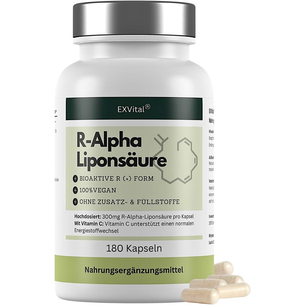 R-Alpha-Liponsäure 180 Kapseln, 300mg Kapseln, 180 St., 75 g