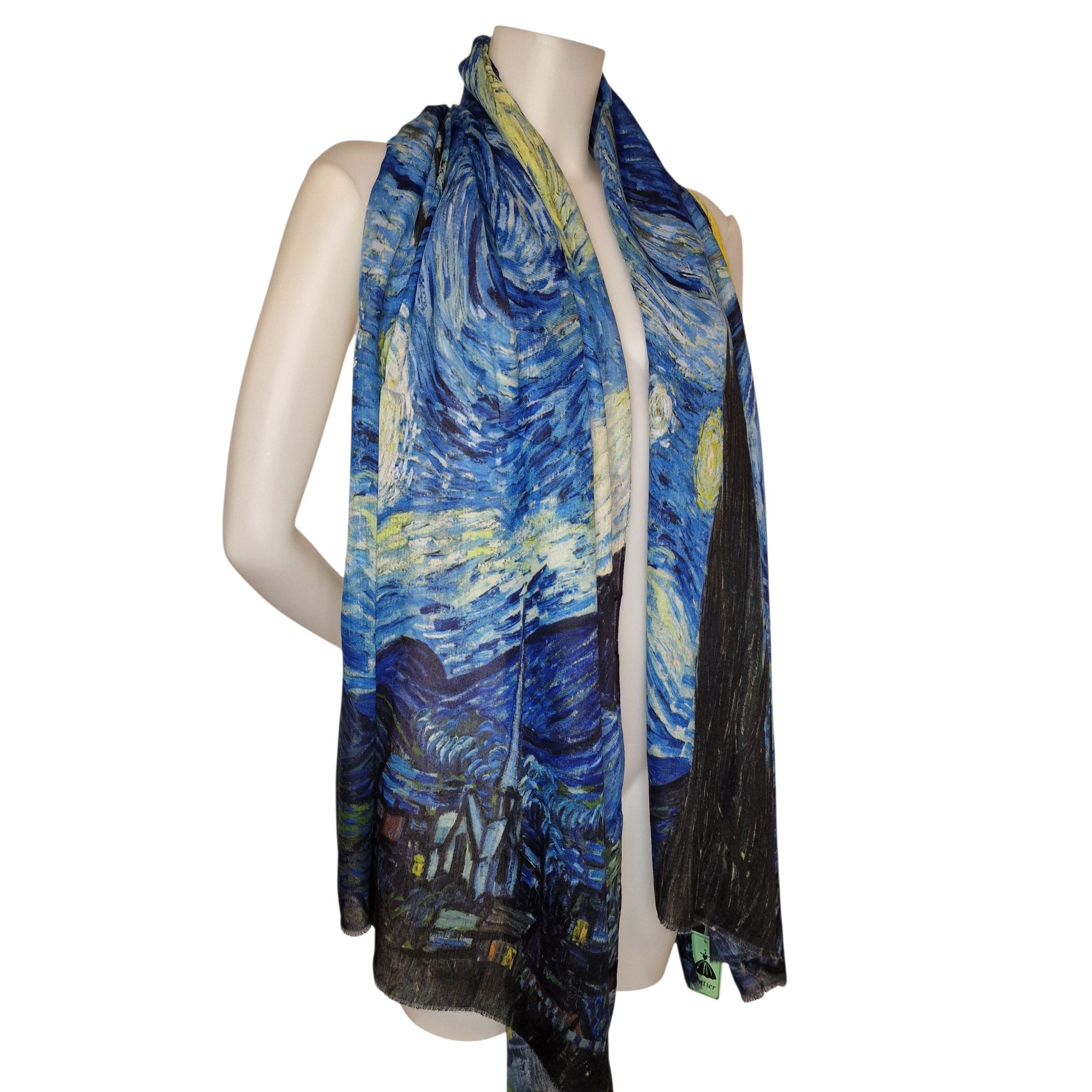 Dark-Desires Schal Leichter Schal mit Kunstmuster van Gogh "Sternennacht" günstig online kaufen
