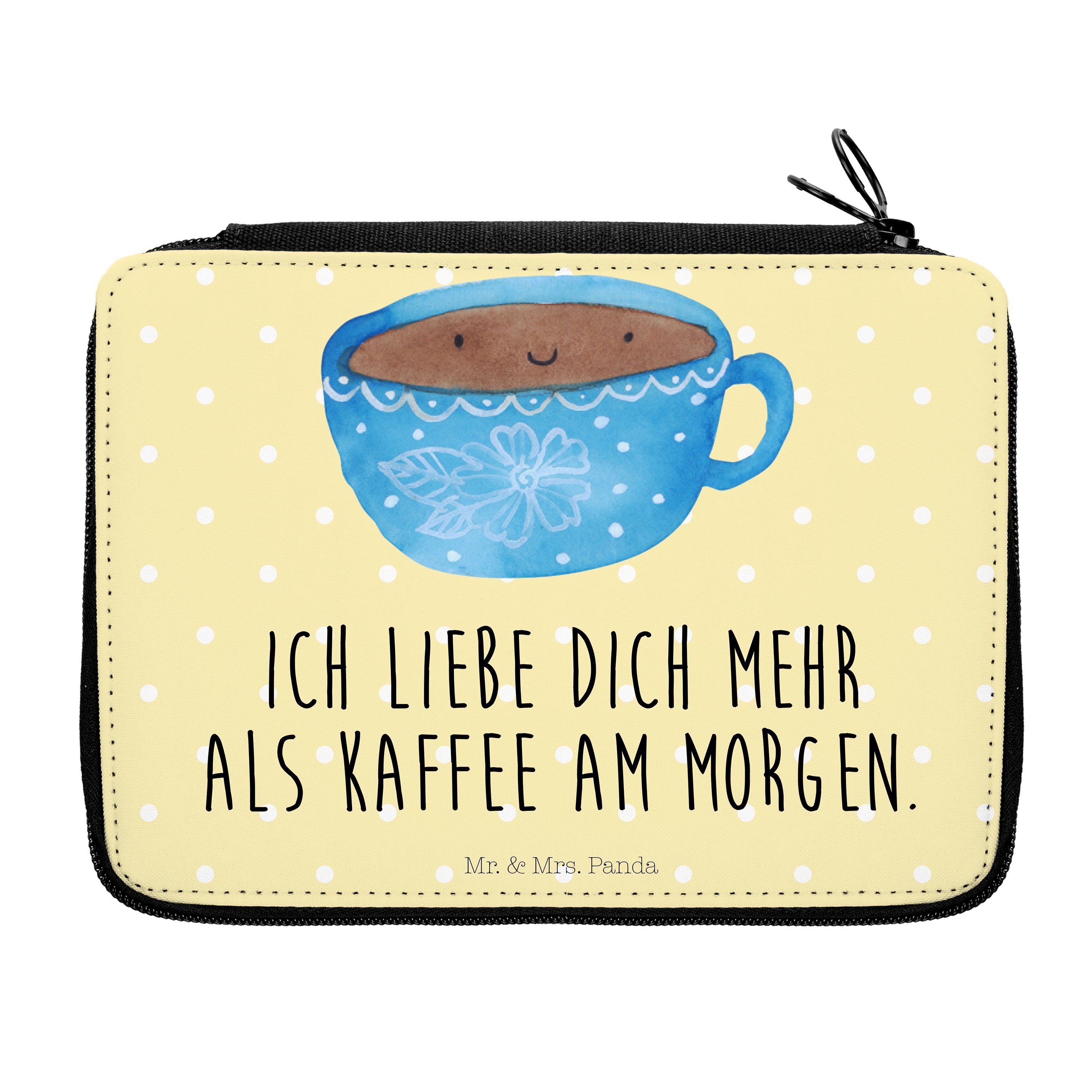 Geschenk, Mrs. Gelb Sti, Liebe, Mr. Kaffee & Genuss, Federmäppchen - Tasse (1-tlg) - Pastell Geschmack, Panda