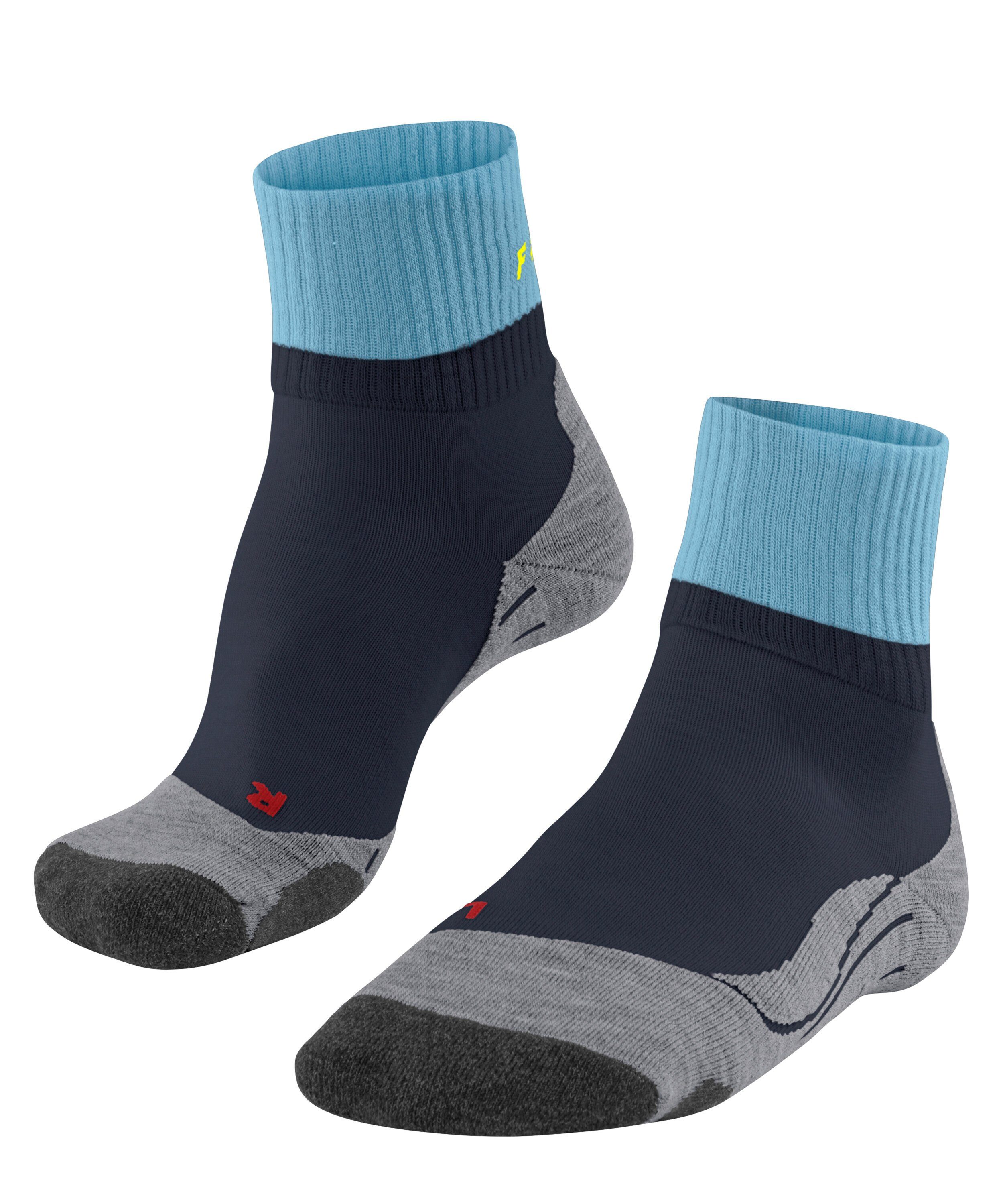 FALKE Short (6162) Explore Hoher TK2 Komfort im navy Wandersocken (1-Paar) Mittelgebirge