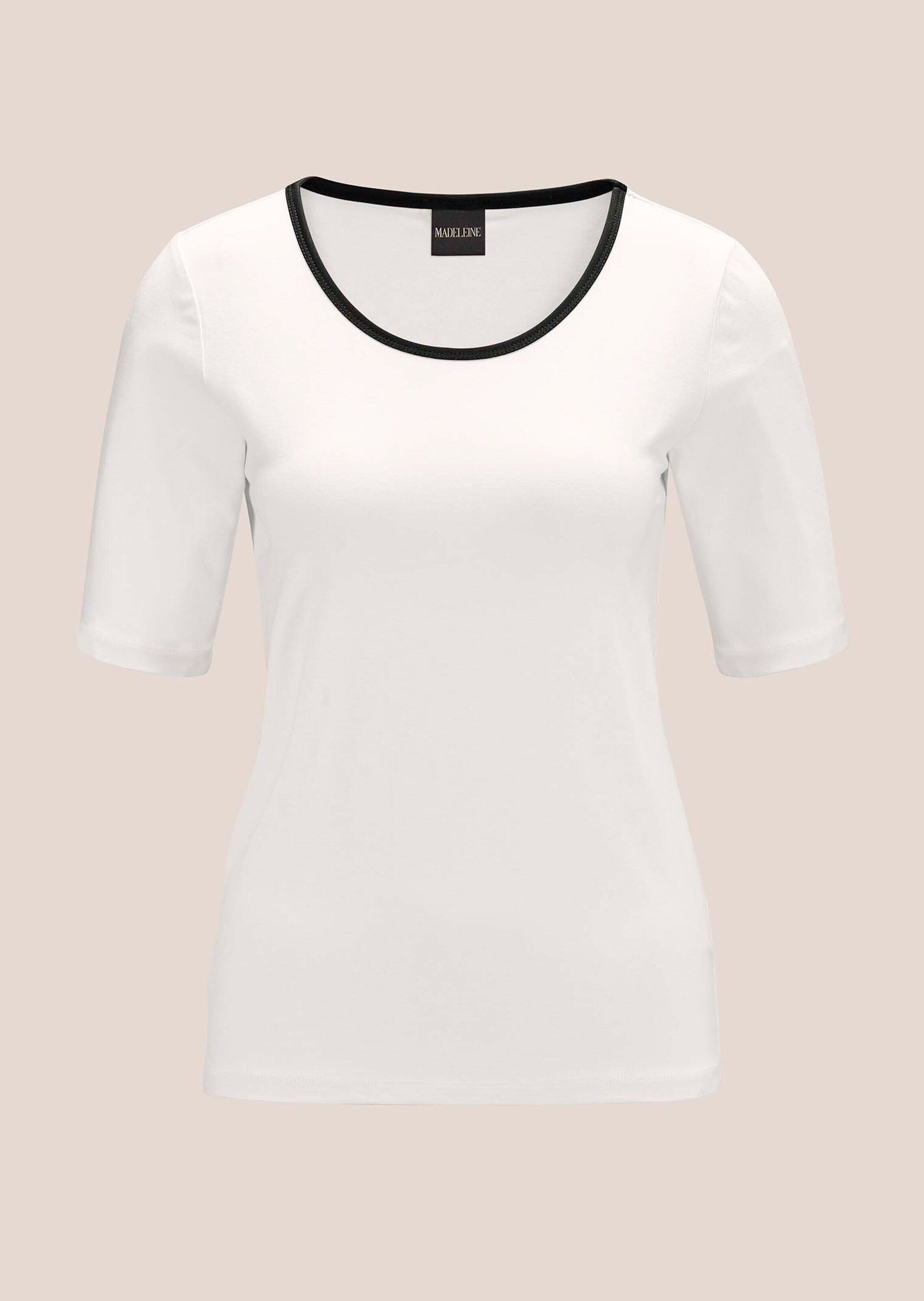 MADELEINE Kurzarmshirt Halbarm-Shirt mit kontraststarken Paspeln günstig online kaufen