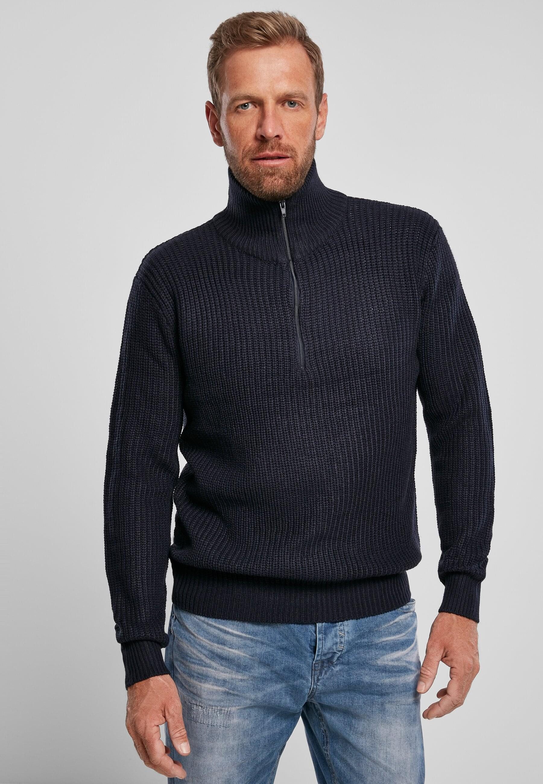 Brandit Rundhalspullover Brandit Herren Marine Troyer (1-tlg)