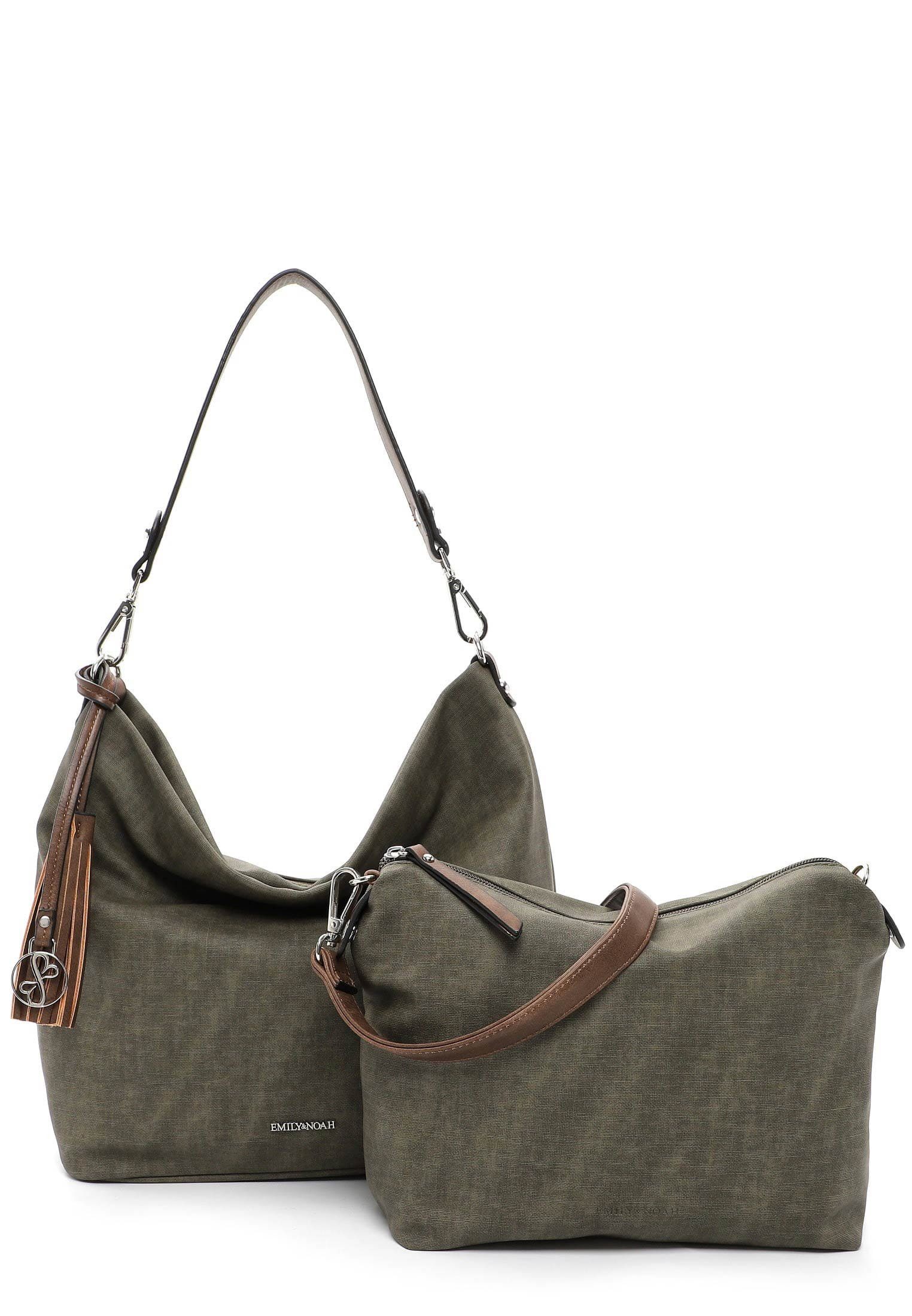 Damen oliv Für cognac EMILY Elke, Handtasche E&N 967 NOAH &